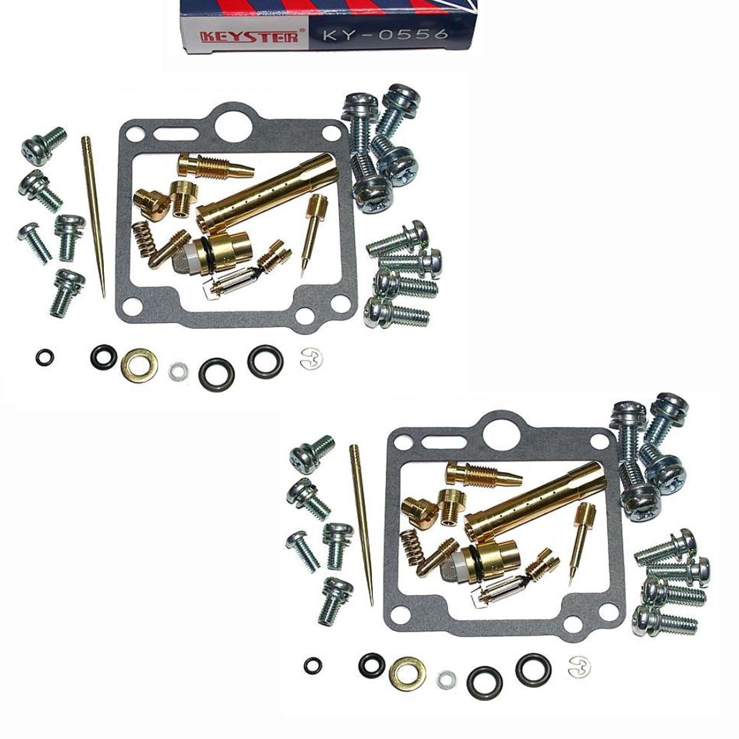 2x Keyster KY-0556 Vergaser Reparatursatz für Yamaha XS400 1982 Typ 2A2 XS 400