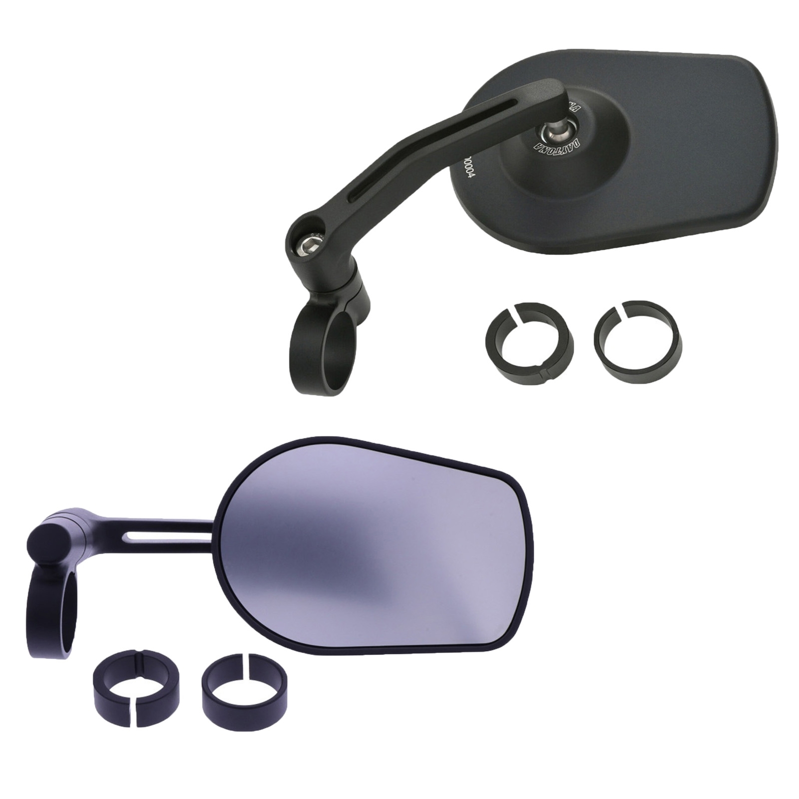 DAYTONA D-MIRROR-5 Lenkerendenspiegel Universal schwarz für 1 und 7/8 Zoll Lenker e-geprüft