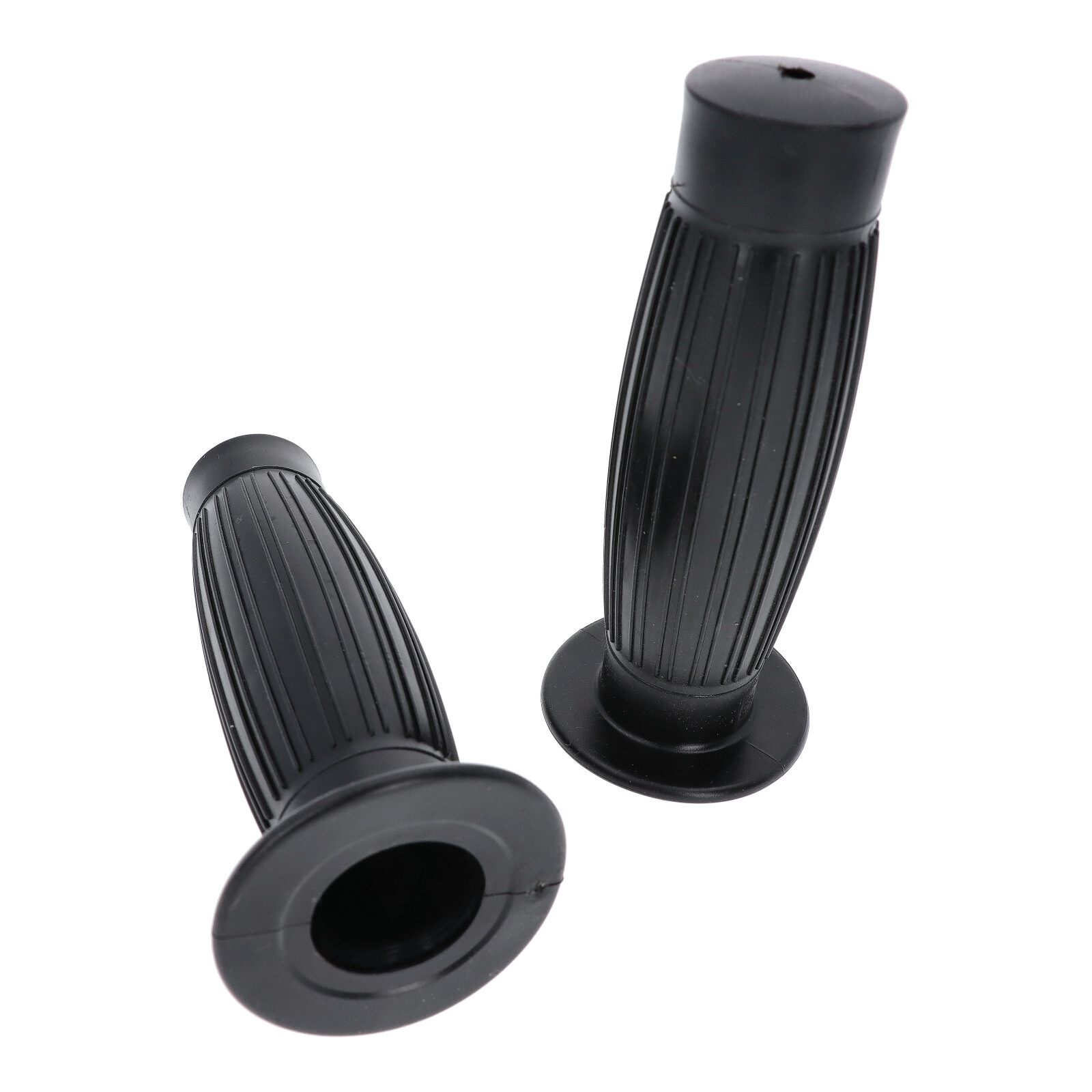 Retro Lenkergriffe Motorradgriffe Griffe Lenker 22mm Schwarz Bobber Cafe Racer 2