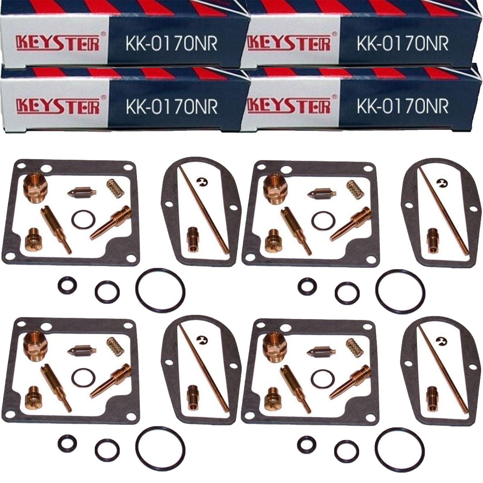 4x Keyster KK-0170NR Vergaser Reparatursatz für Kawasaki Z1 900 1973 Typ Z1F