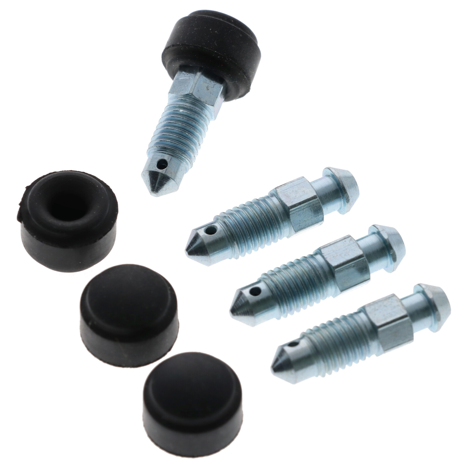 4x Quick Brake QB0053X-4 Bremssattel Entlüfterschraube Entlüftungsventile M7x1x25.7 mit Kappen