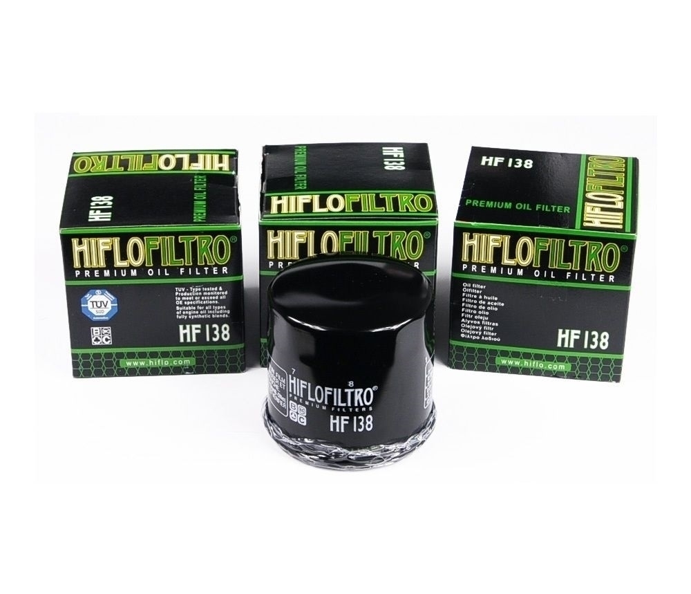 3x Hiflo HF138 Ölfilter für Suzuki GSF 600 1200 1250 AN DL Aprilia Cagiva Kawasaki Kymco Sachs