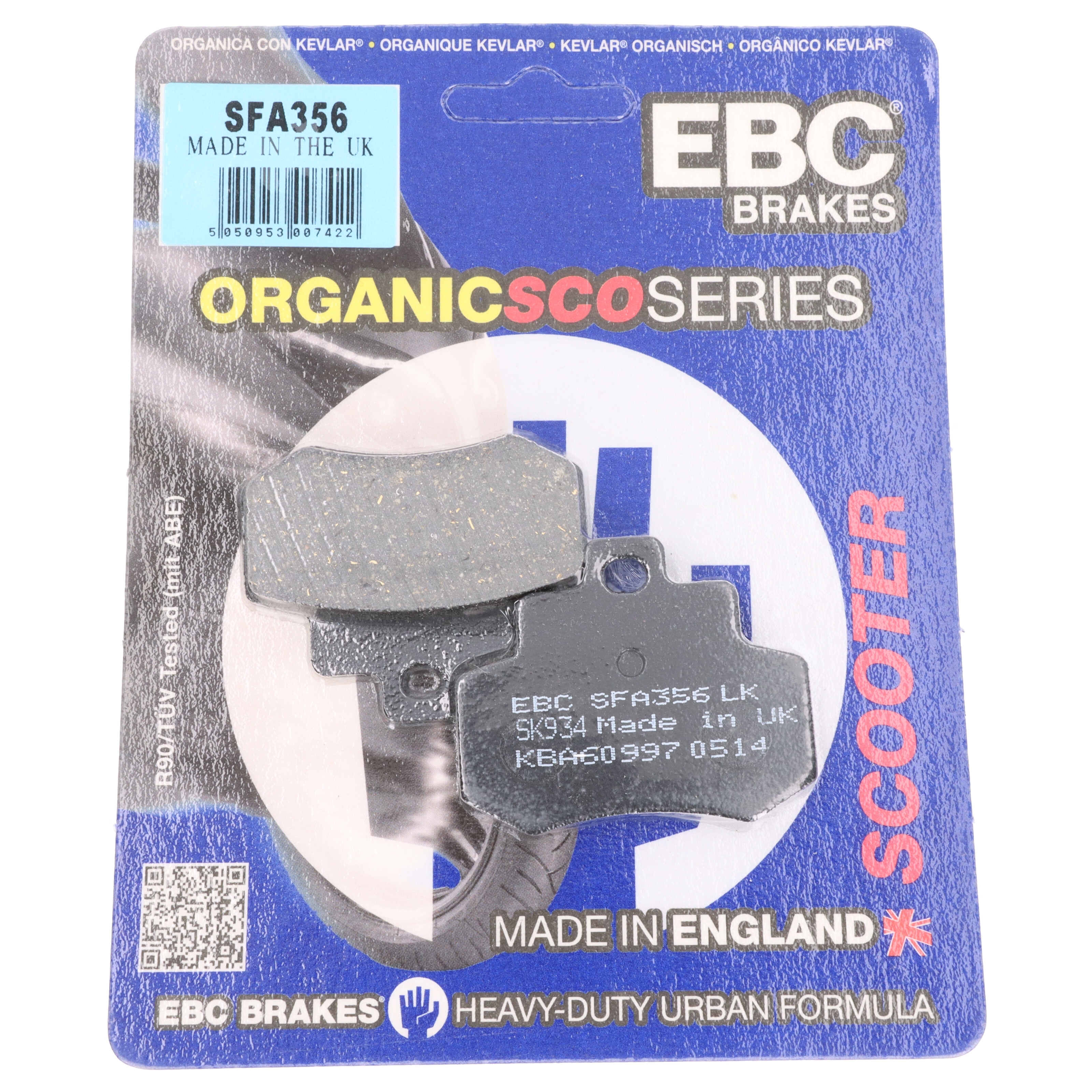 EBC SFA356 Scooter Bremsbeläge für Kymco Grand Dink 250 S41000 S41001 2001 - 2006