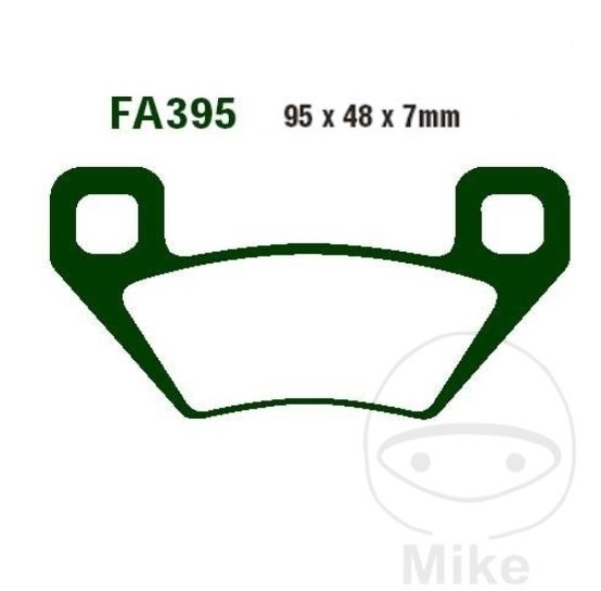 EBC Bremsen Set vorne 2x MD6173D + 2x FA395R Sintermetall Honda