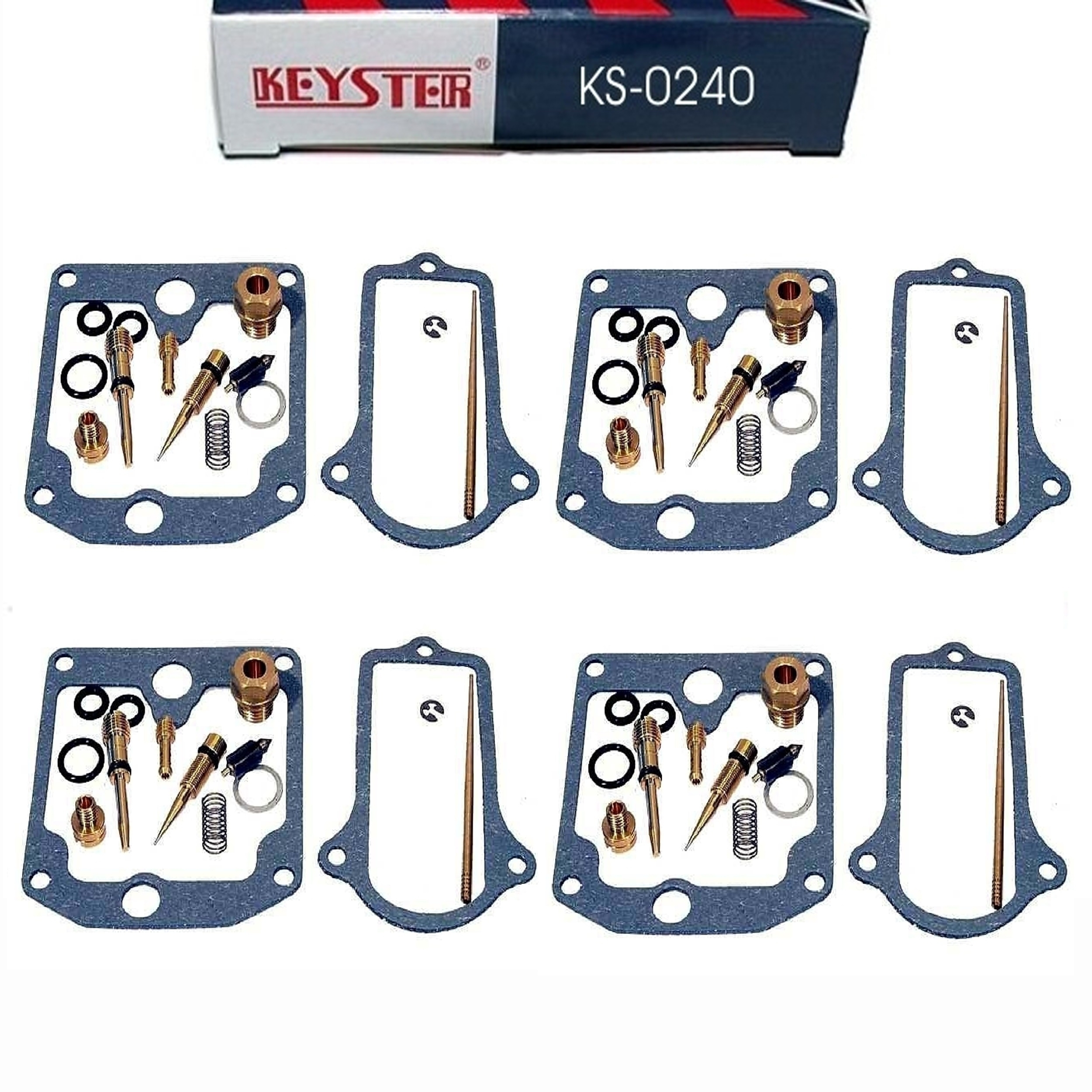 4x Keyster KS-0240 Vergaser Reparatursatz für Suzuki GS 550 1977-1980