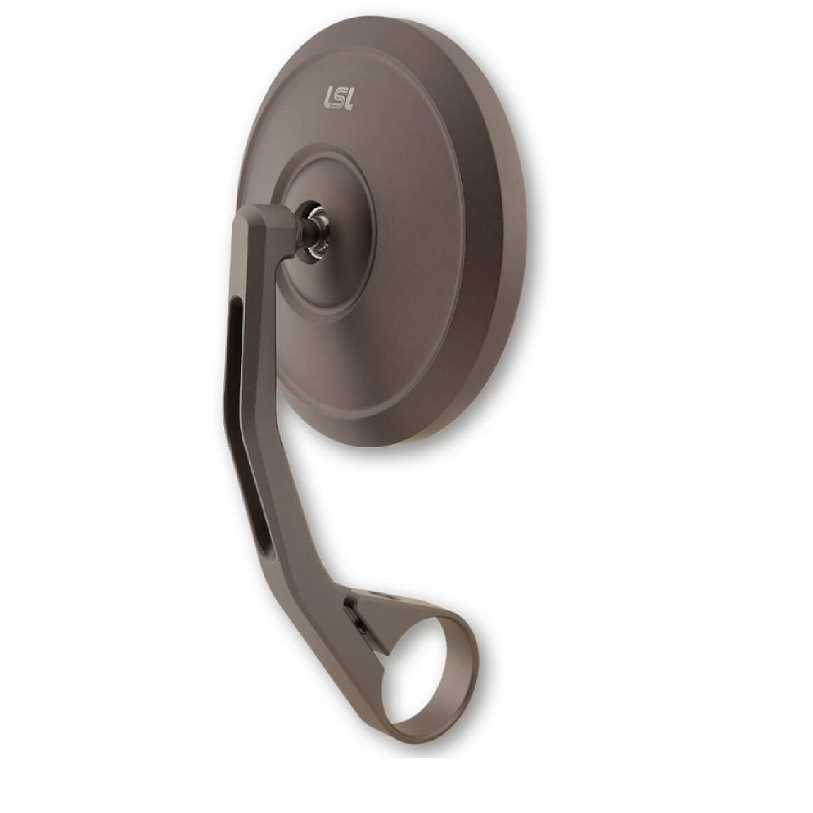 Lenkerendenspiegel Universal aus Aluminium in titan links oder rechts LSL RETRO