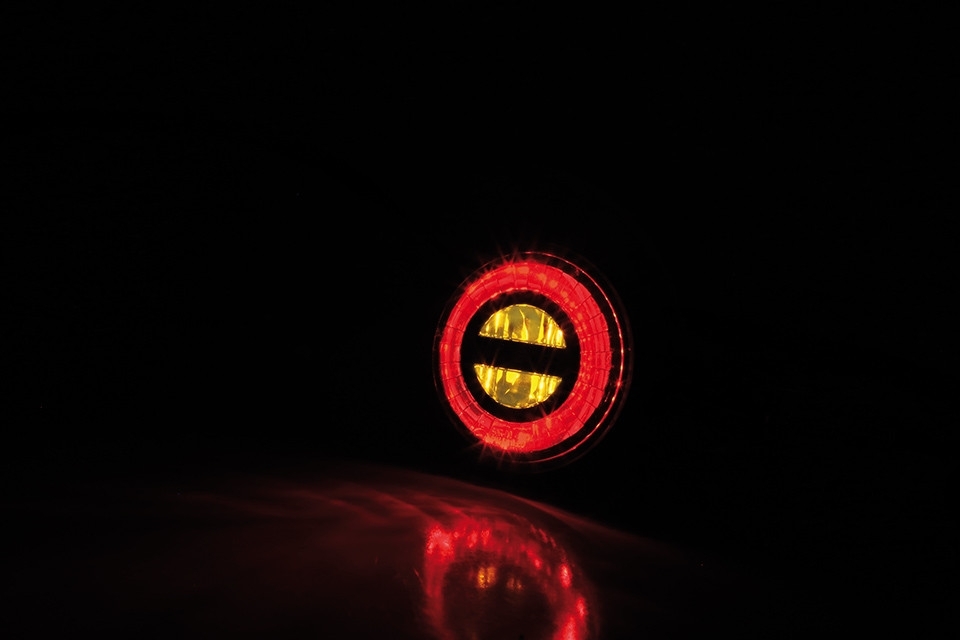 HIGHSIDER ROCKET BULLET LED Rück-, Bremslicht, Blinker Einheit, schwarz