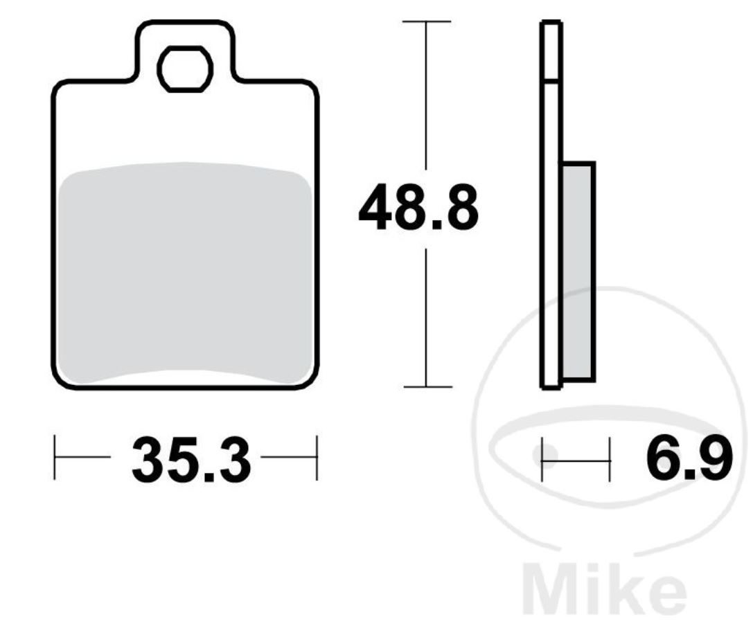TRW Bremsbelagsatz für Piaggio MP3 125 250 RL LT 300 ERL LT RL Beläge vorne+hinten