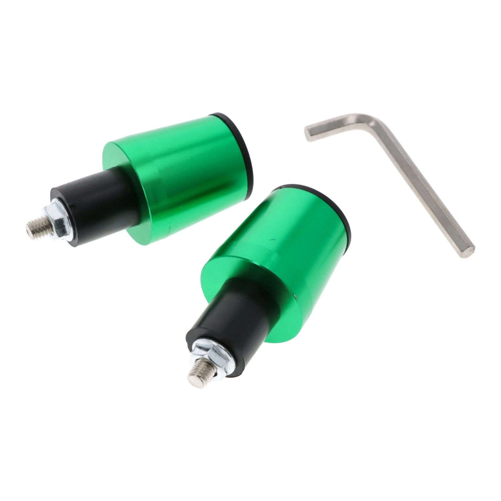 Motorrad Lenkerenden / Lenkergewichte 160g grün Vibrationsdämpfer