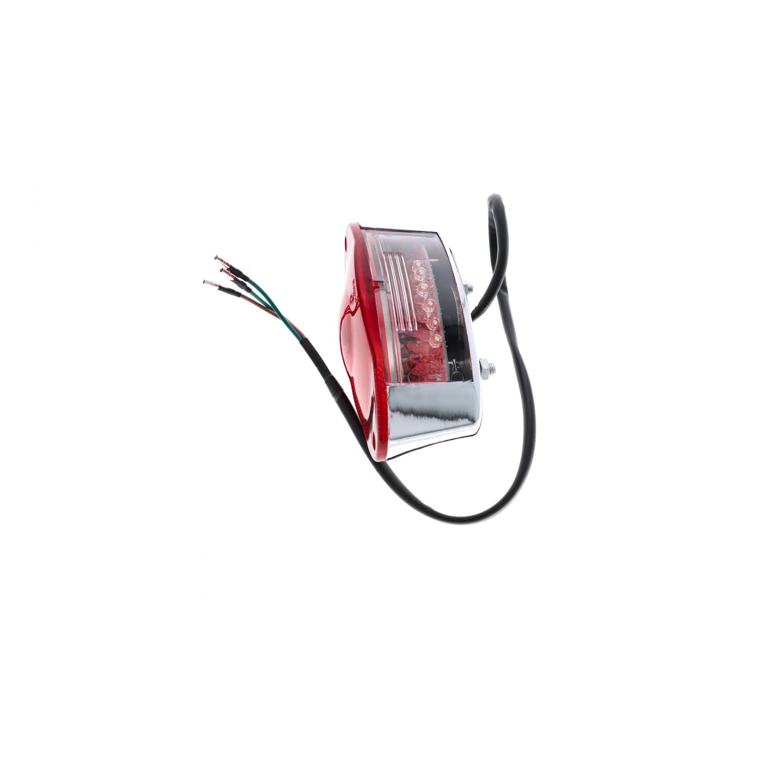 Universal LED Rücklicht Rückleuchte für Motorrad Roller M6x1.0 mit Kennzeichenbeleuchtung