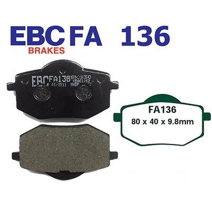 EBC Bremsbeläge FA136 für Yamaha XV 535 H N SH 2YL 3BR 2YL