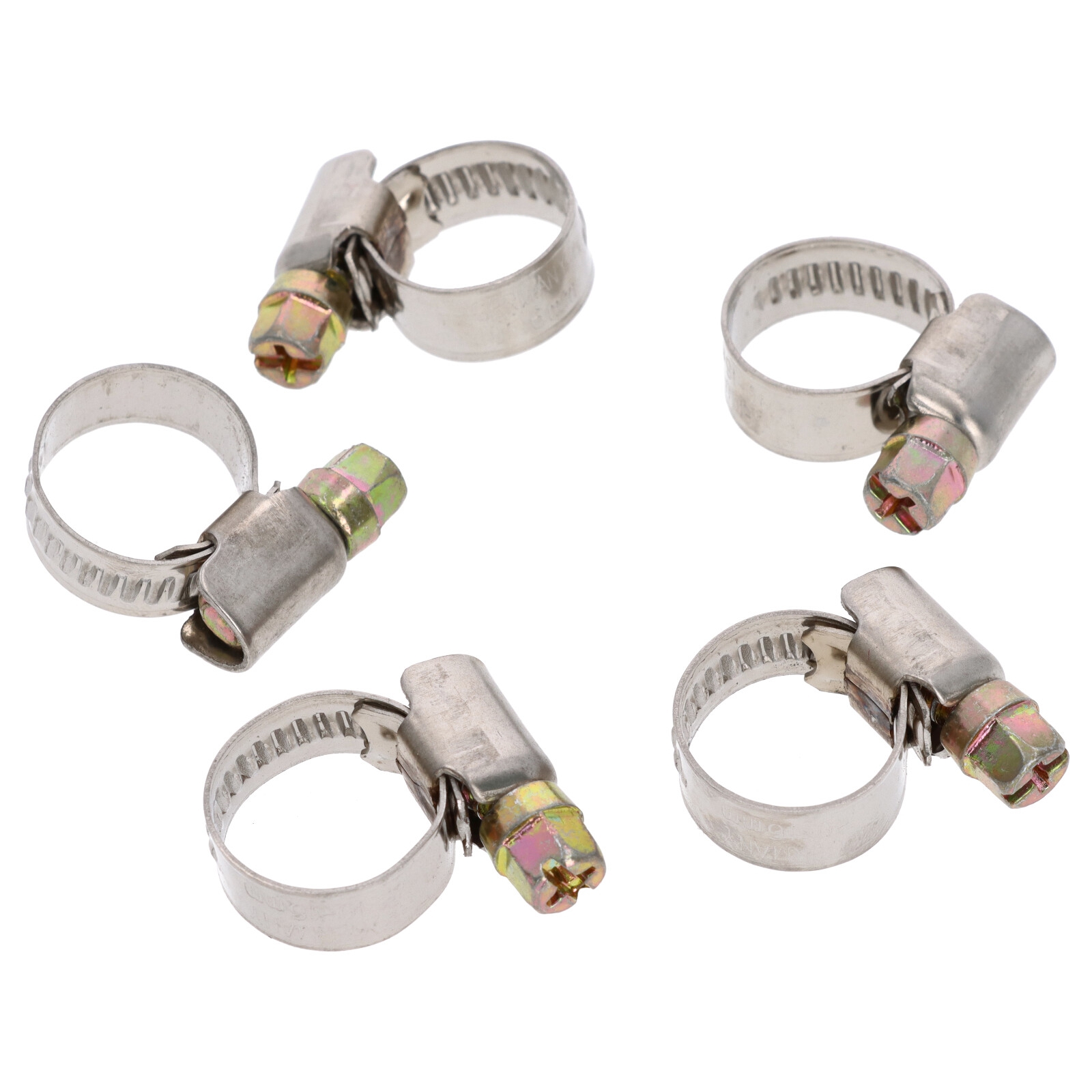 5x Schlauchklemme Spannbereich 10-16mm 9mm Rohrschelle Binder Schlauch W2 DIN3017