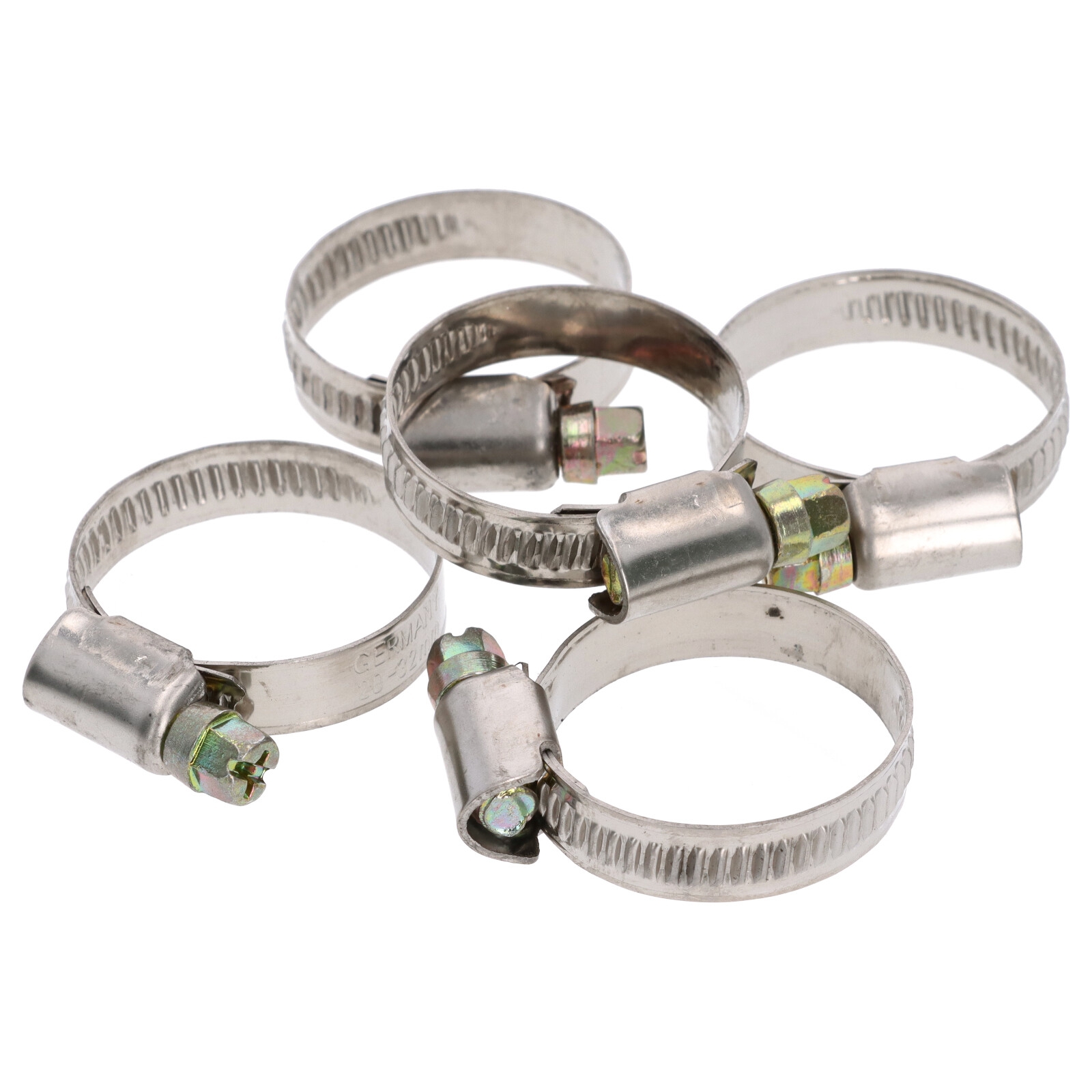 5x Schlauchklemme Spannbereich 20-32mm 9mm Rohrschelle Binder Schlauch W2 DIN3017