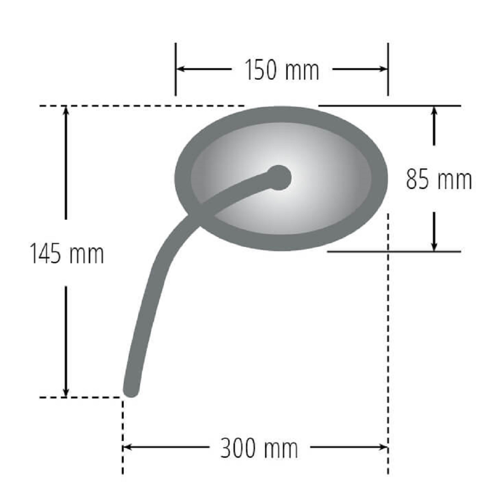 Verkleidungsspiegel für Honda CBR 600 F 1993-1998 links Kunststoff schwarz