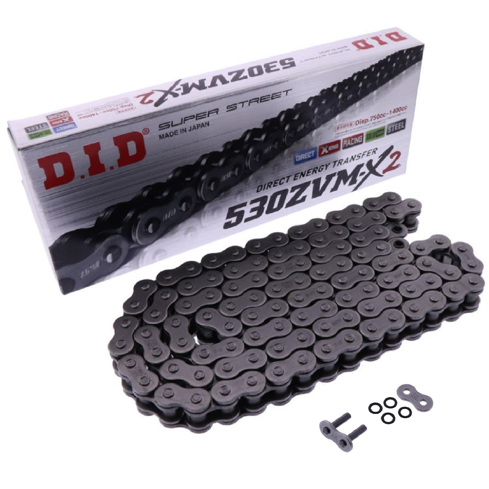 DID X-Ringkette 530ZVMX2/116 Kette offen mit Nietschloss