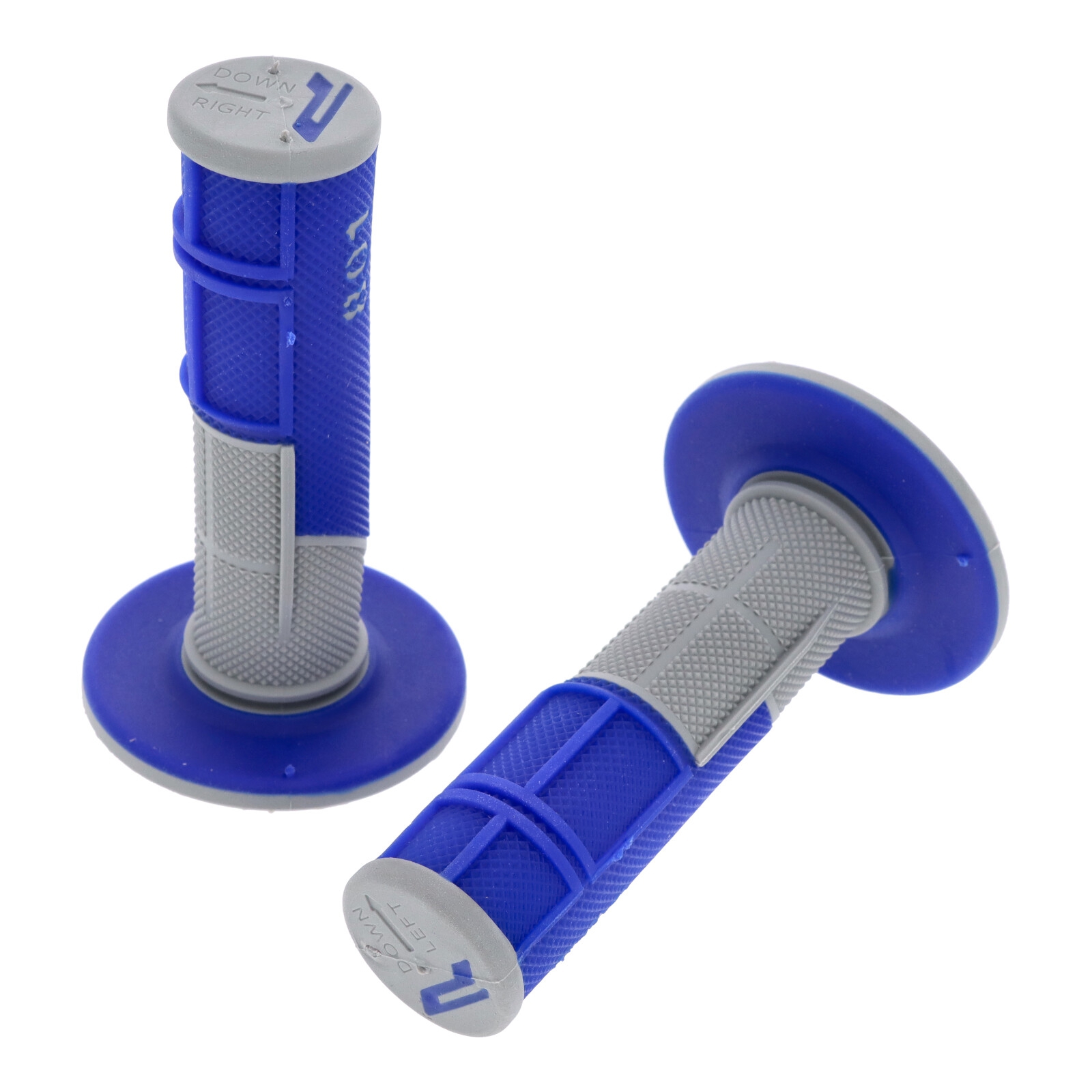 Progrip MX Griffgummi Paar PA080100GRBL 801.04 Grau-Blau für Offroad Motocross Enduro