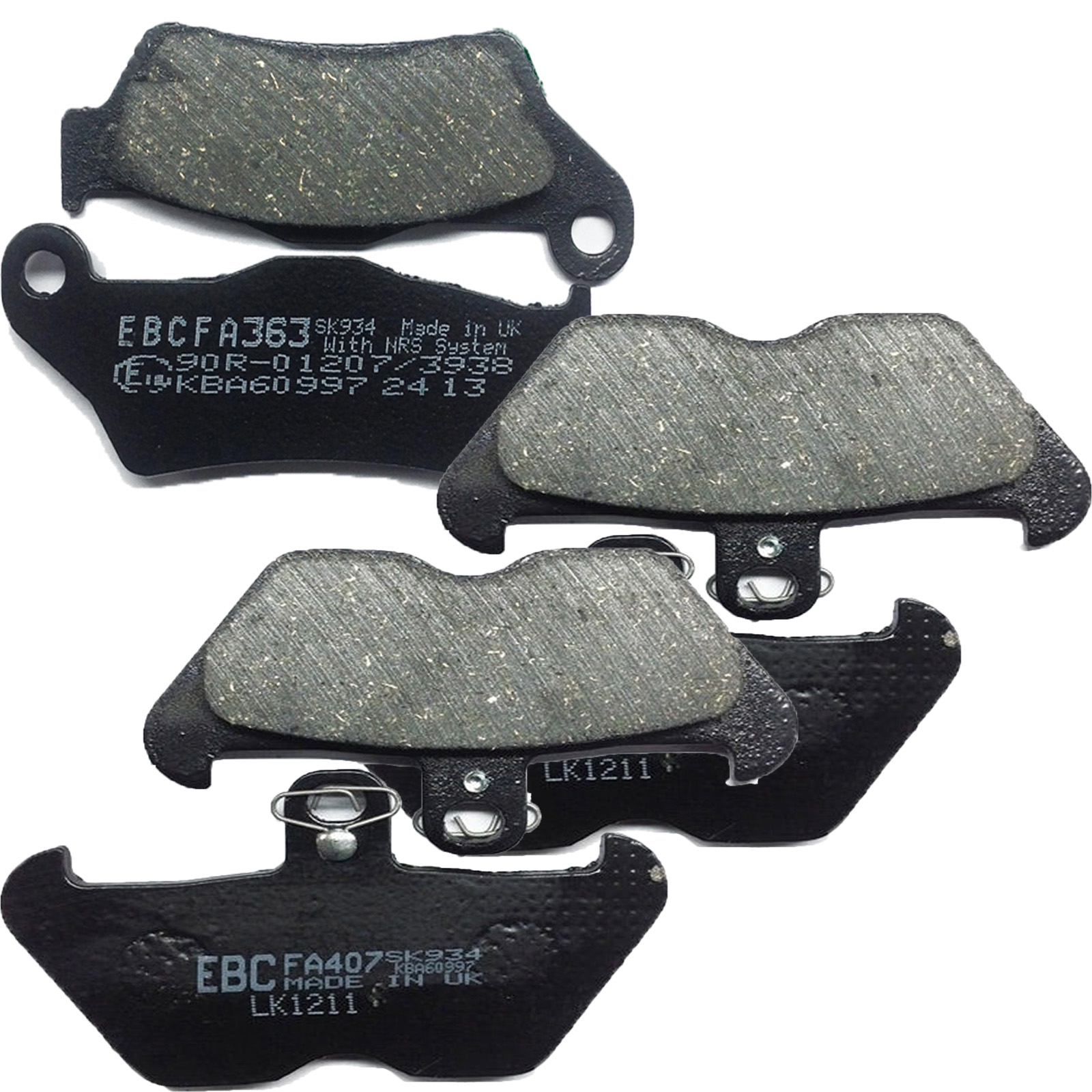 EBC Bremsbelagsatz für BMW R1100 R 1100 R1200 R 1200 R1150 GS R850 R 850 vorne+hinten
