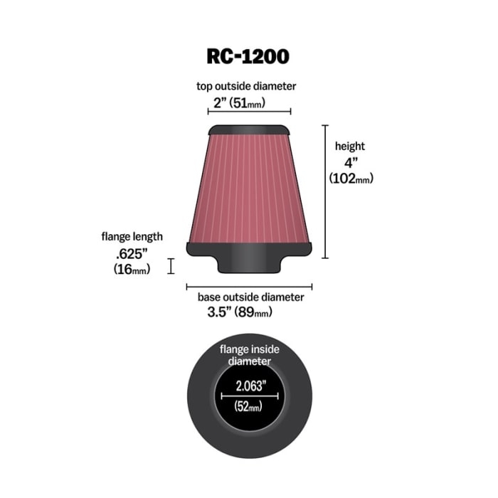 K&N Sportluftfilter RC-1200