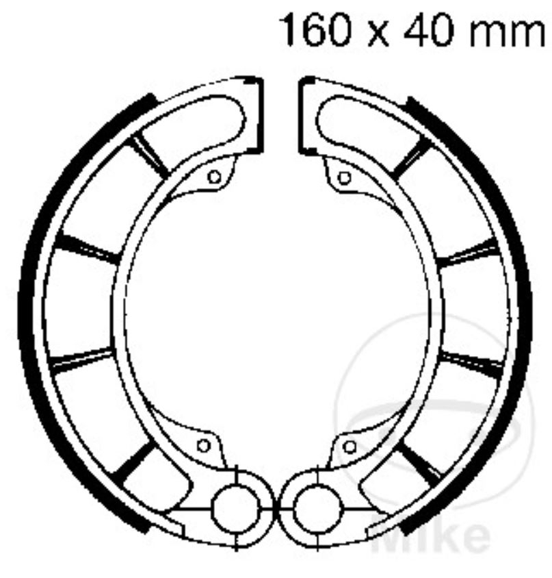 EBC Bremsbacken für Honda CB Nighthawk CX GL VT VF CBX GL NV