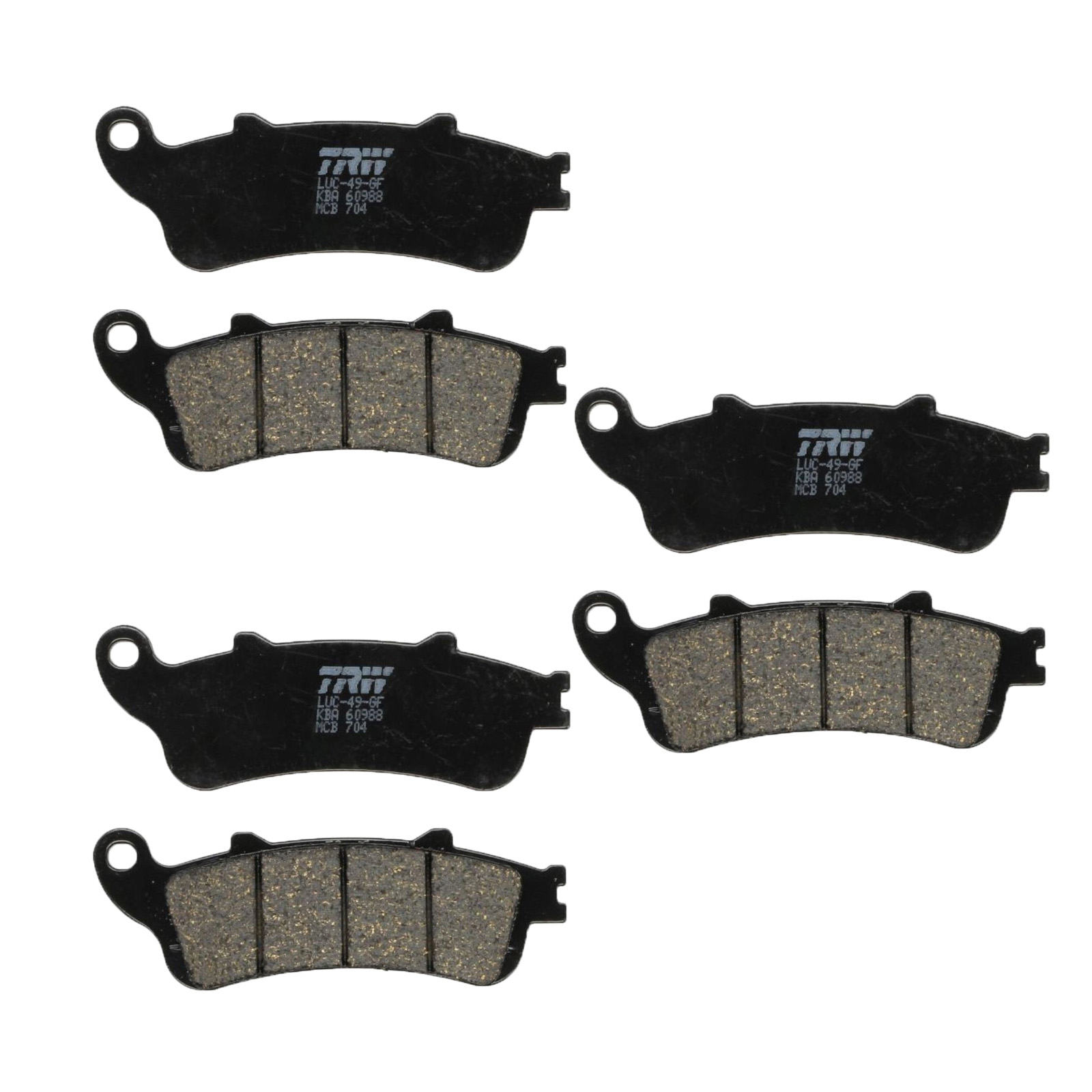 TRW Bremsbelagsatz für Honda CBR1100 XX NT650 V Deauville XL1000 V Varadero vorne + hinten