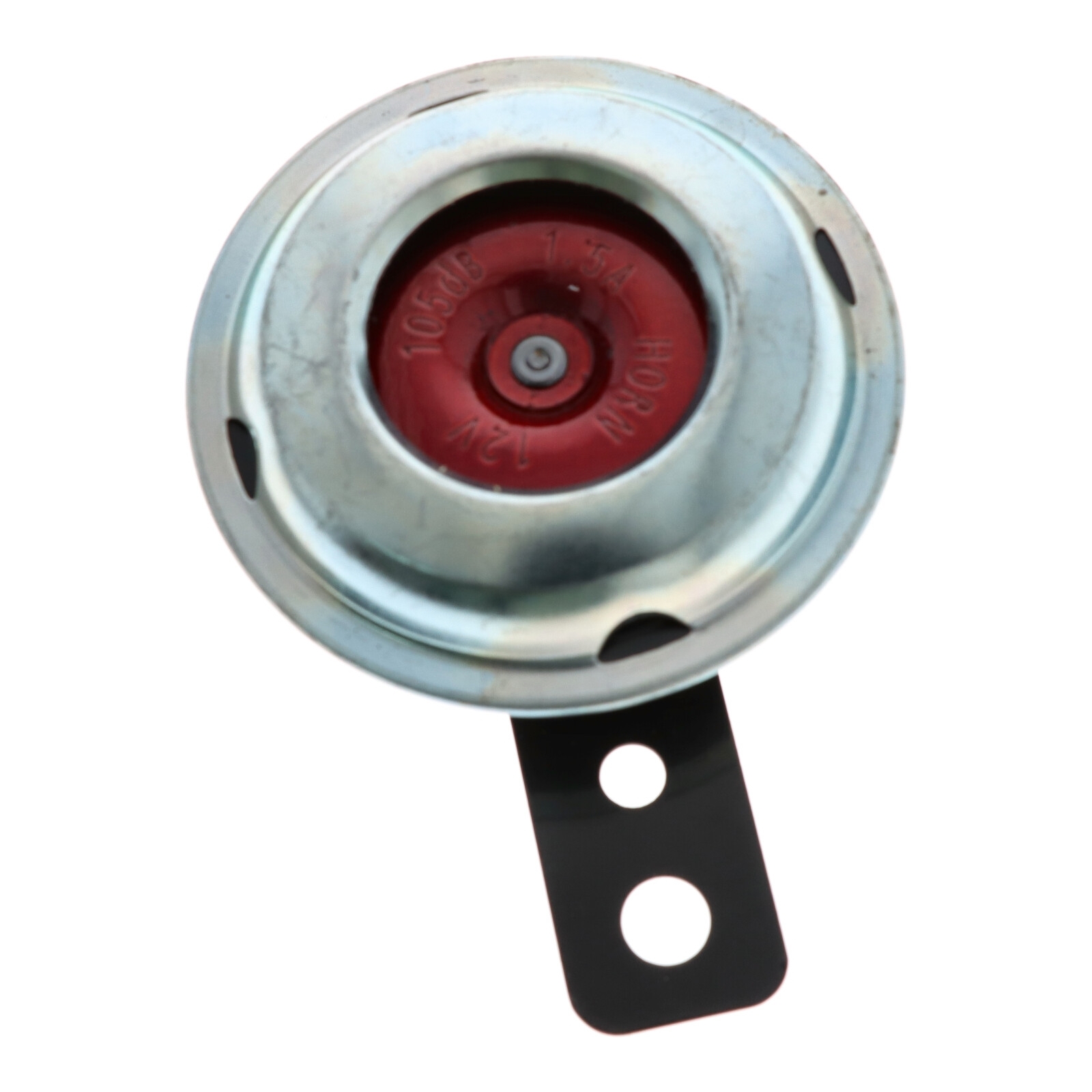 Hupe 12V für Motorrad Quad ATV Roller Moped Mofa bike signal 71 mm chrom/rot