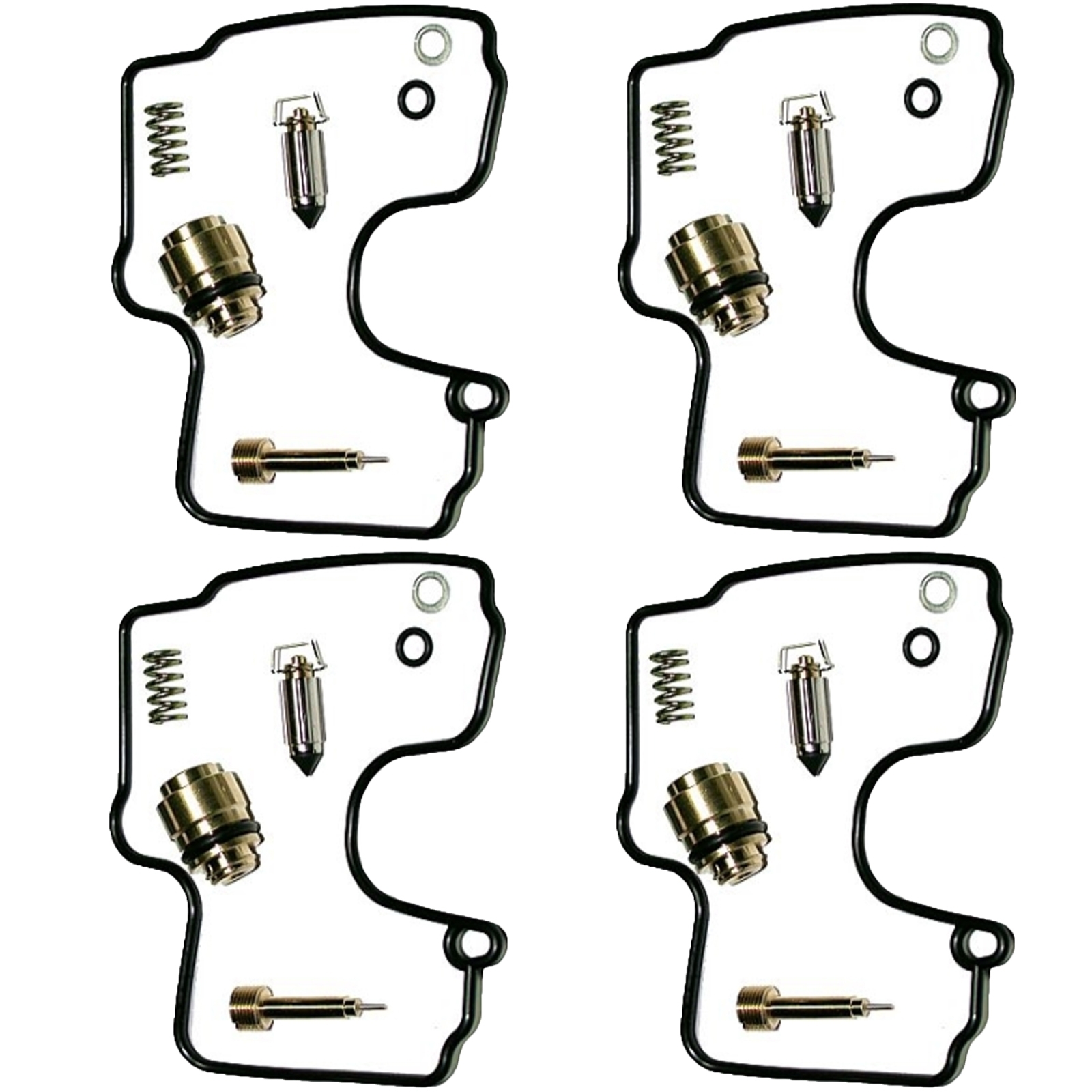 4x Keyster K-1045YK Vergaser Reparatursatz für Yamaha YZF-R1 1000 1998 - 2001