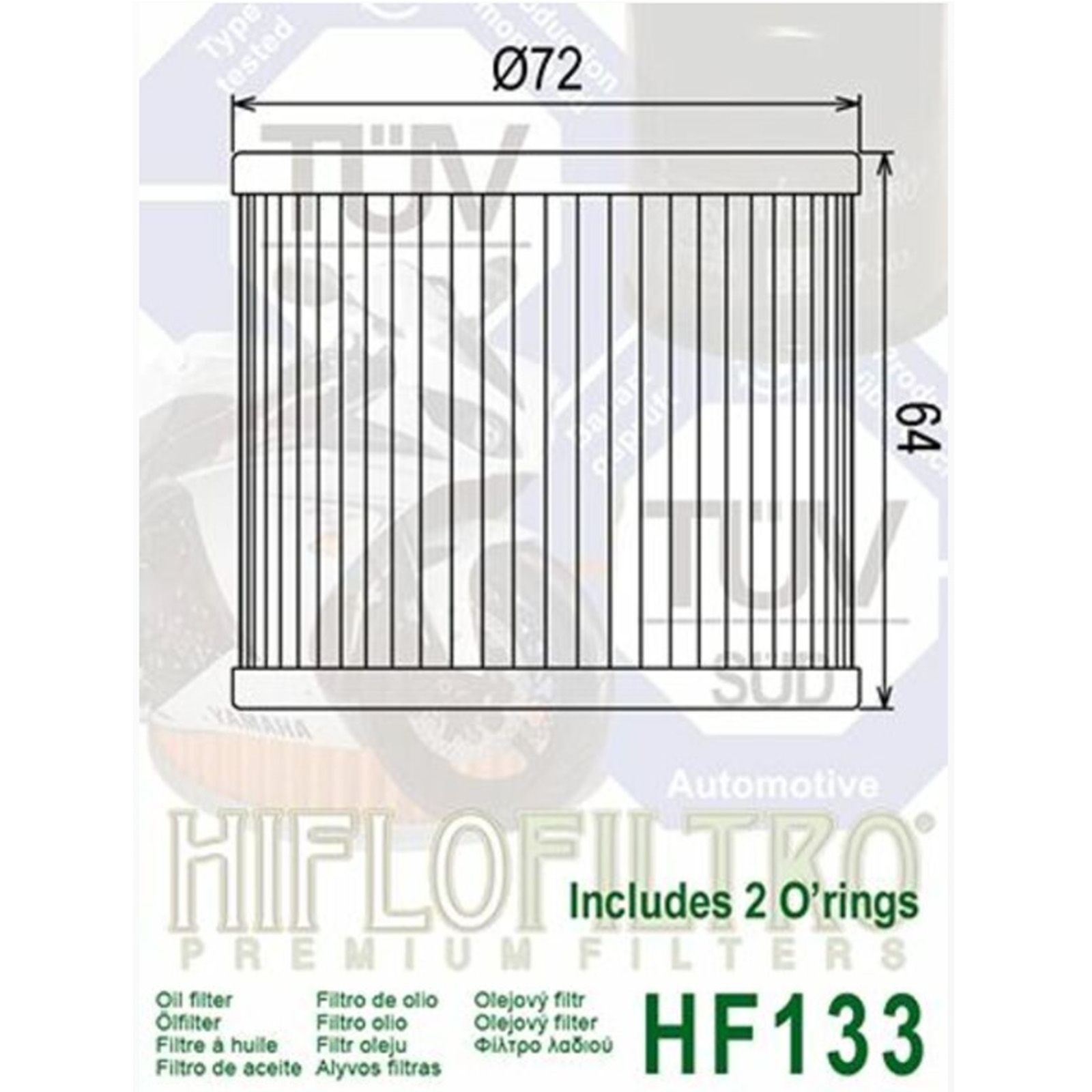 HIFLO HF133 Ölfilter für Suzuki GS500 E GSX400 750 1100 GSF400 GR GS400 450 500 550 1000