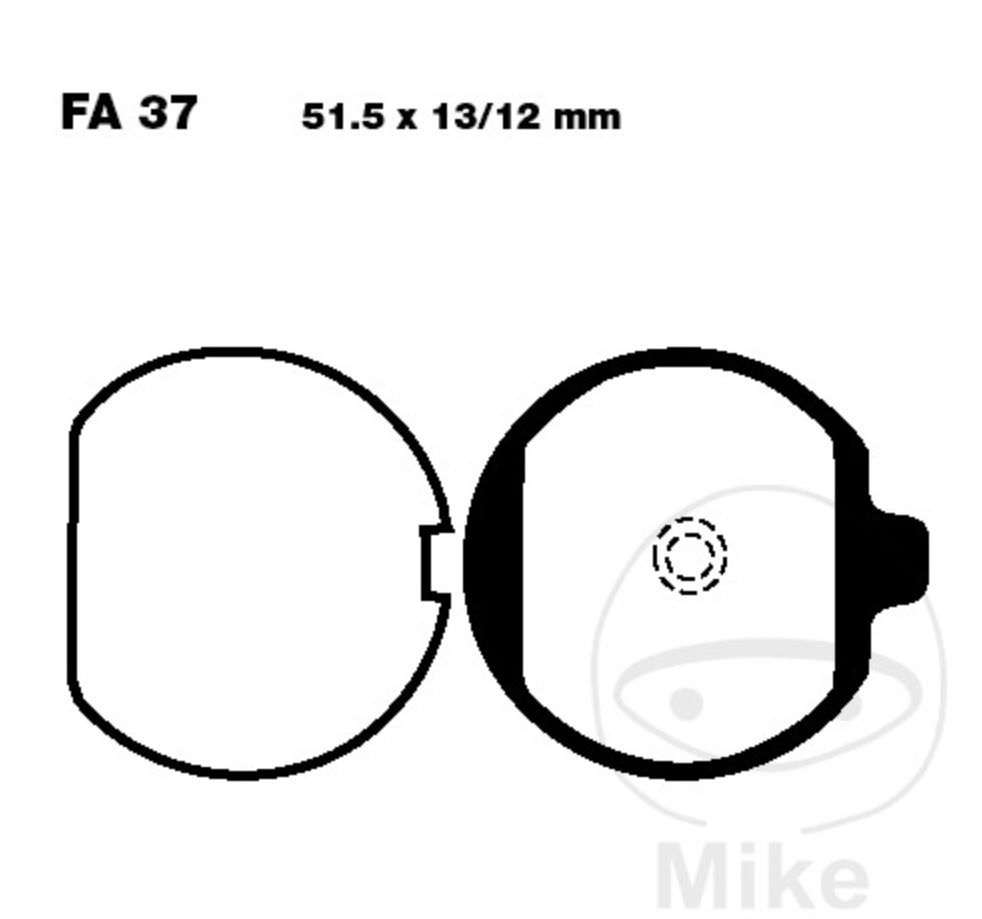 EBC Bremsbeläge FA037 für Kawasaki Z 650 C KZ650C Z 750 B KZ750B