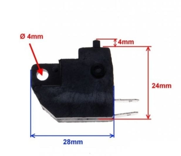 Bremslichtschalter links für China Roller REX Baotian Benzhou Jinlun Jonway AGM