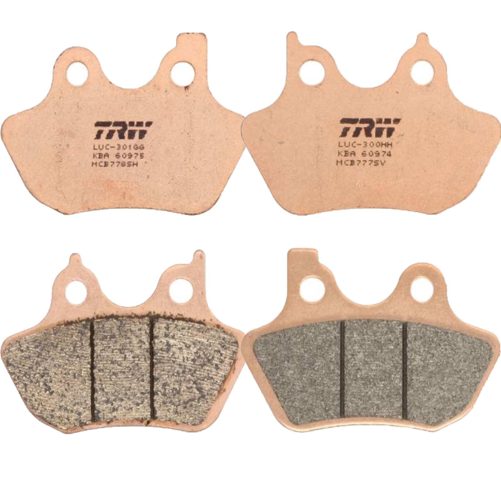 TRW Sintermetall Bremsbelagsatz MCB777SV und MCB778SH