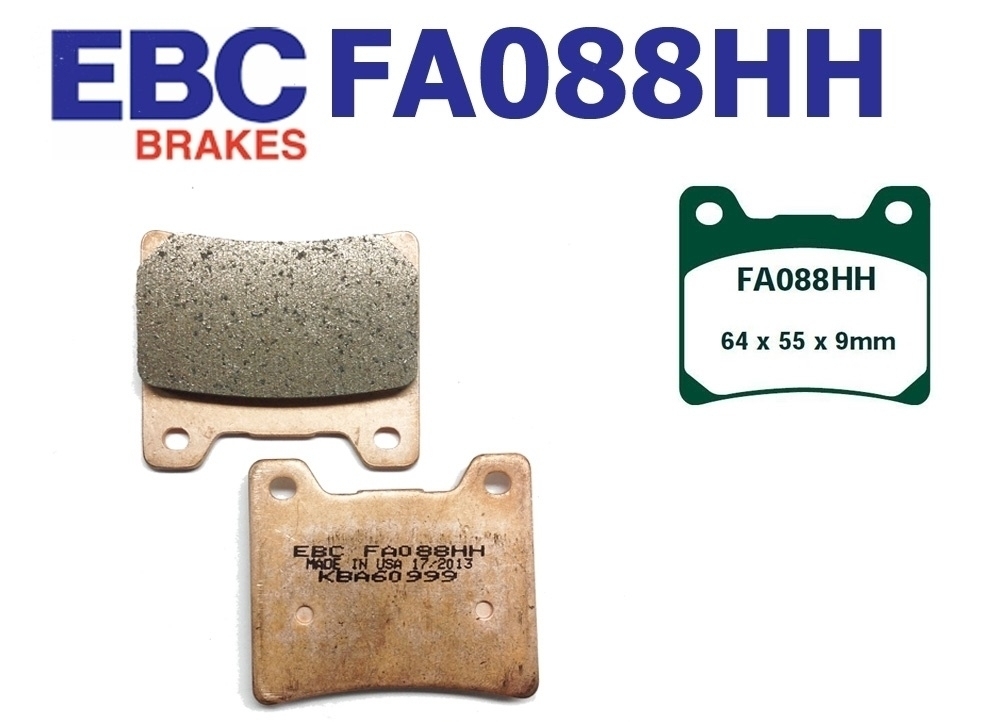 EBC Bremsen Set vorne 2x MD2001XC + 2x FA088HH Sintermetall Yamaha