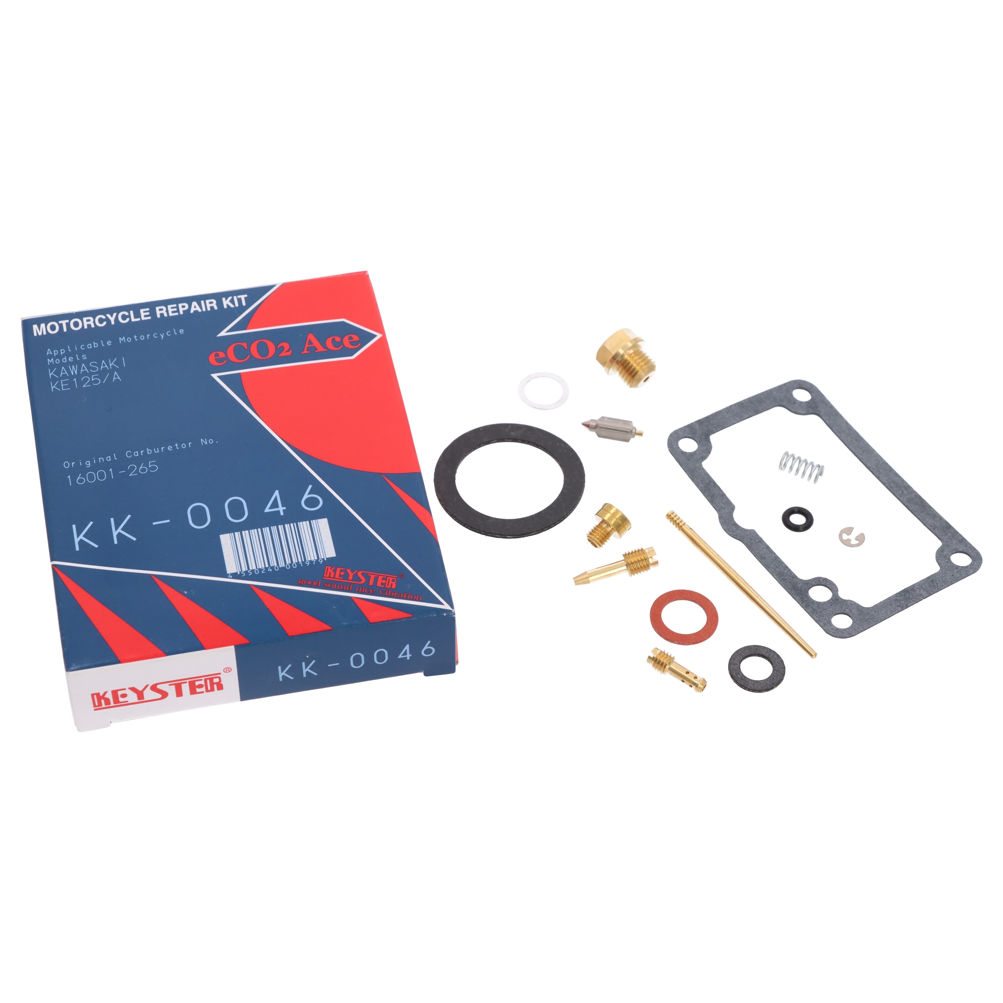 Keyster KK-0046 Vergaser Reparatursatz für Kawasaki KE 125 A 1976 - 1982 K1 KE125A