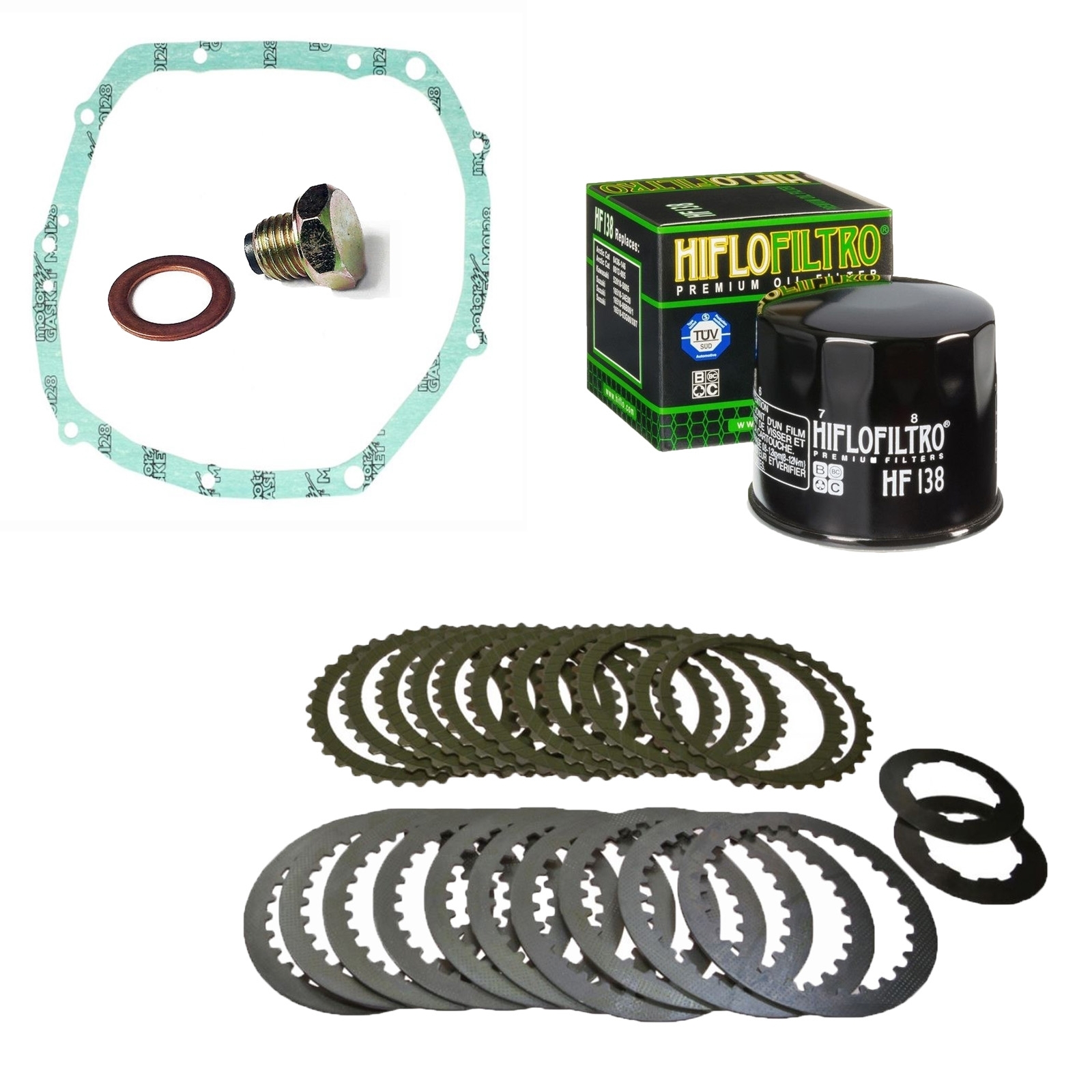 Kupplung für Suzuki GSX-R1100W RF900R GU75C Dichtung Ölfilter Ablassschraube