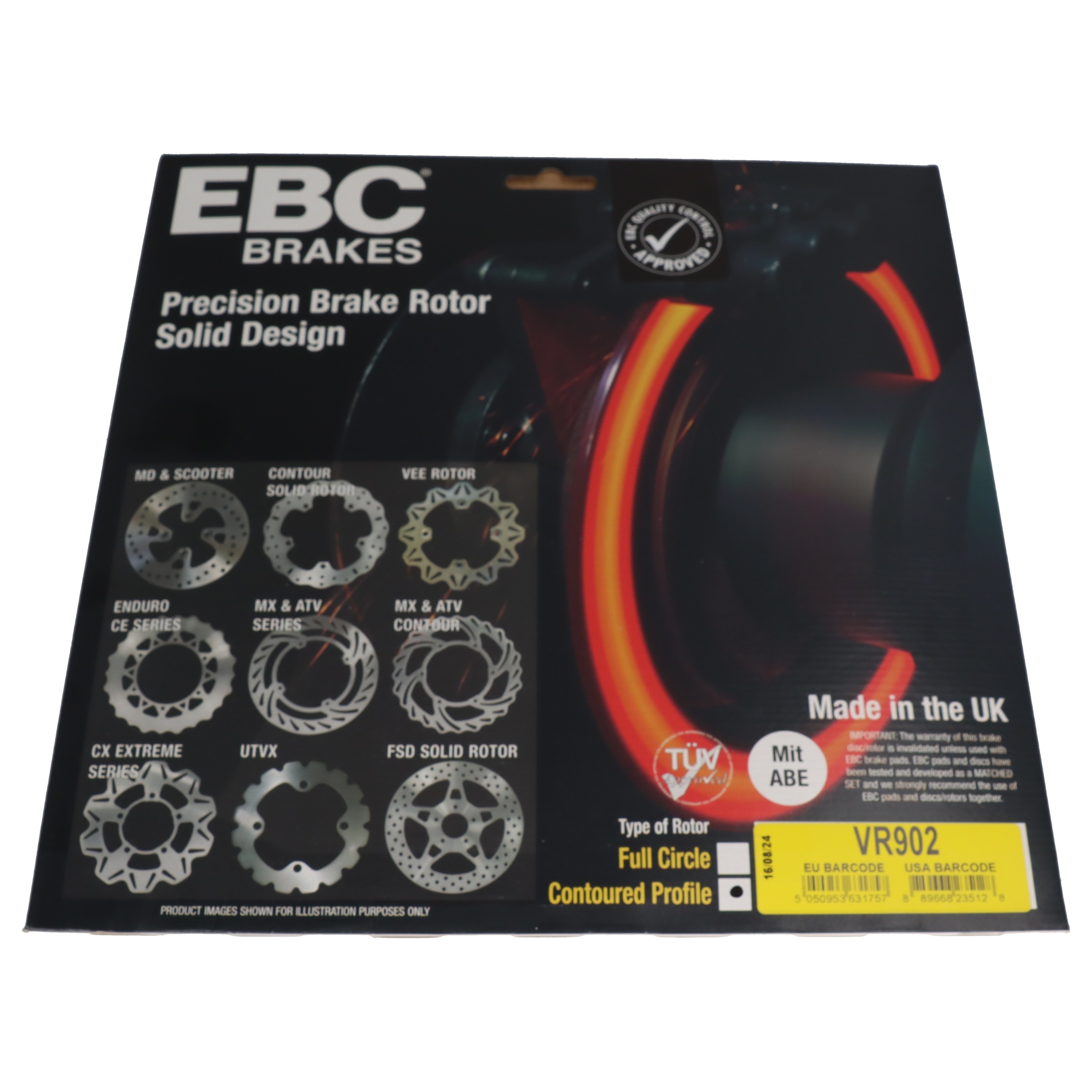 EBC Bremsscheibe VR902 für Malaguti Centro 50 SL Piaggio Quartz 50 SKR 125 150