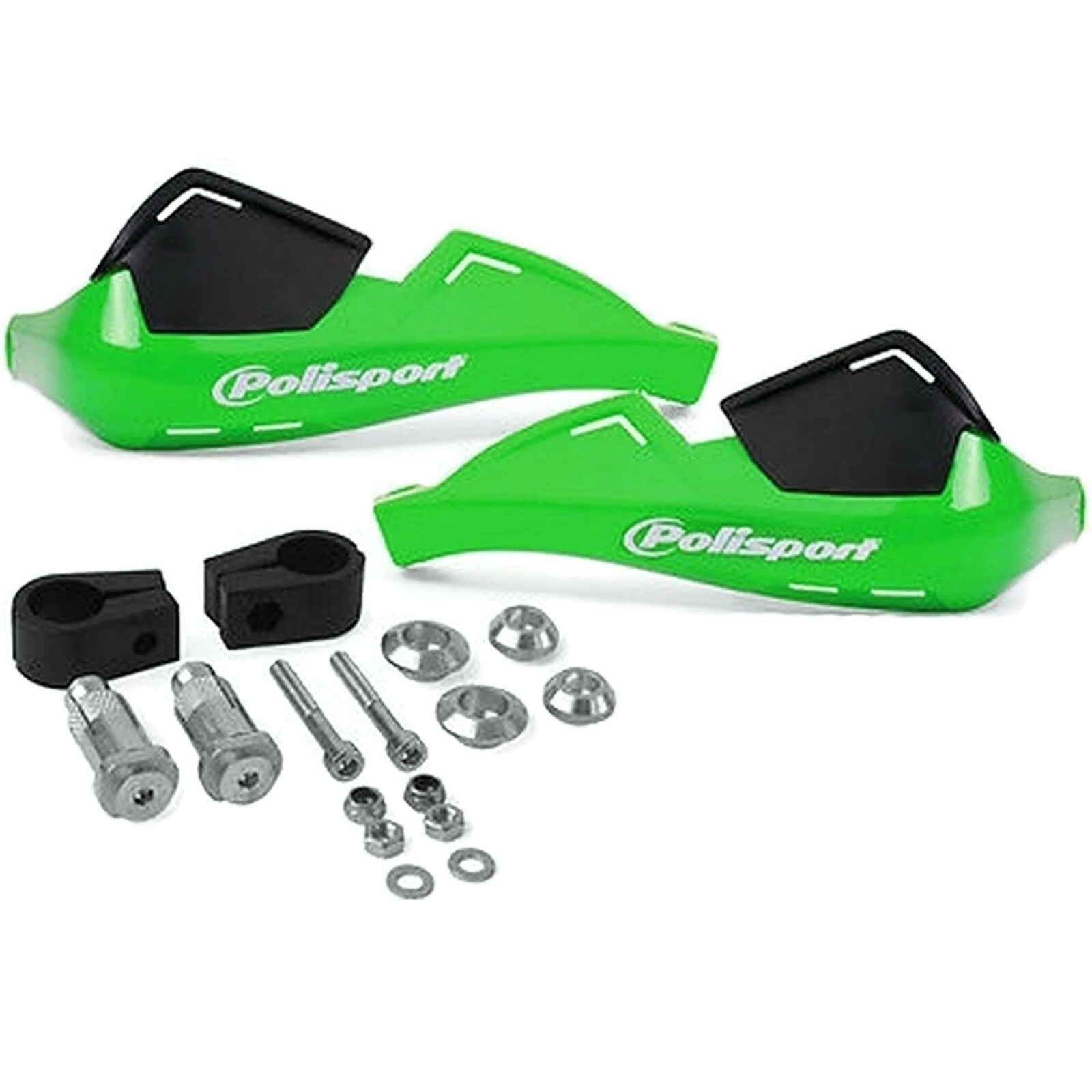 Polisport EVO Handprotektoren Grün für Kawasaki Motocross MotoX Supermoto Quad