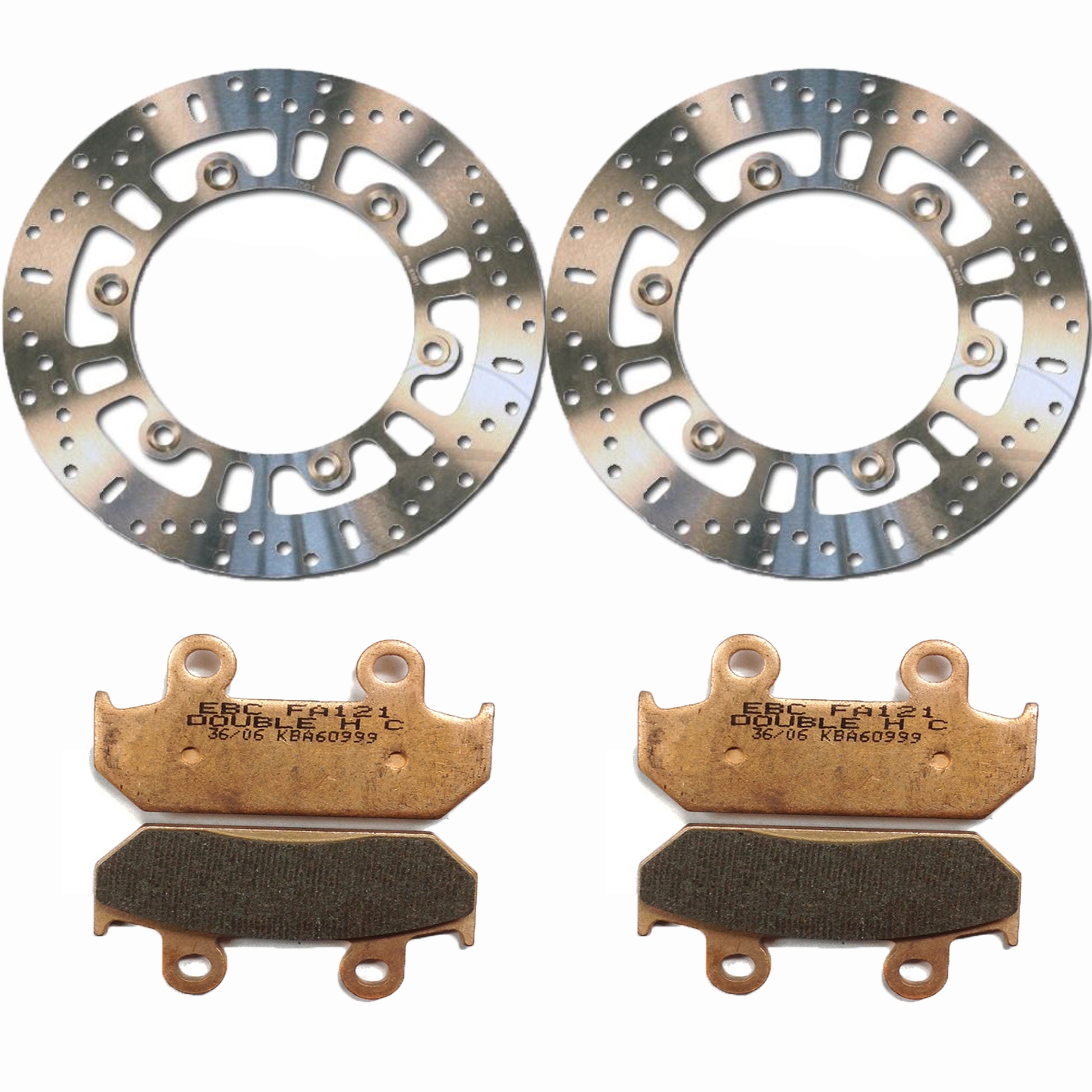 EBC Bremsen Set Bremsscheiben Bremsbeläge vorne für Honda CBR400R CBR600F VFR400R