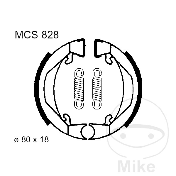 TRW MSC828 Bremsbacken vorne für Honda Camino PA Kreidler Flory MP1 KTM Peugeot Puch Sachs