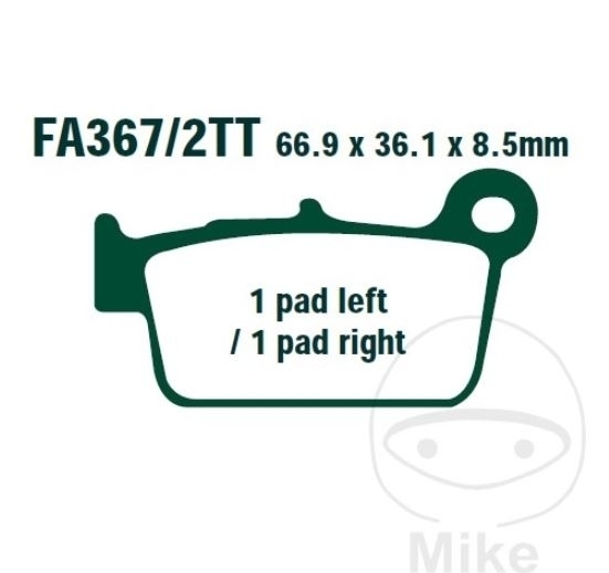 Bremsbeläge SET Vorne + Hinten für Beta RR 50 Standard 09-10 FA367/2TT + FA350