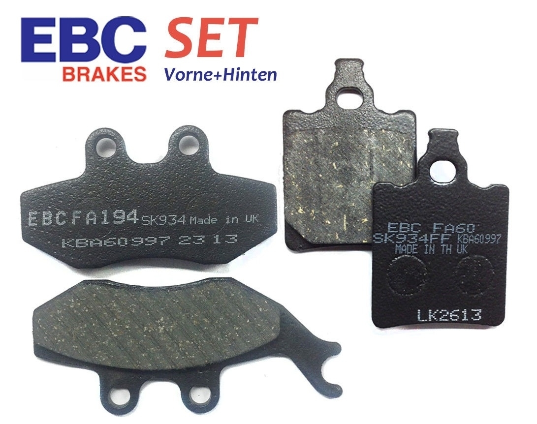 EBC Bremsbeläge SET Vorne + Hinten für Aprilia Tuono 50 04 FA60 + FA194
