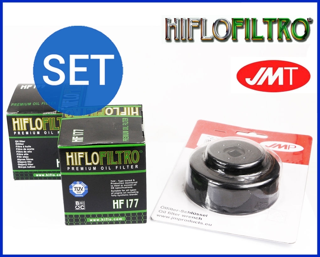 Set 2x Ölfilter + 1x Ölfilterschlüssel