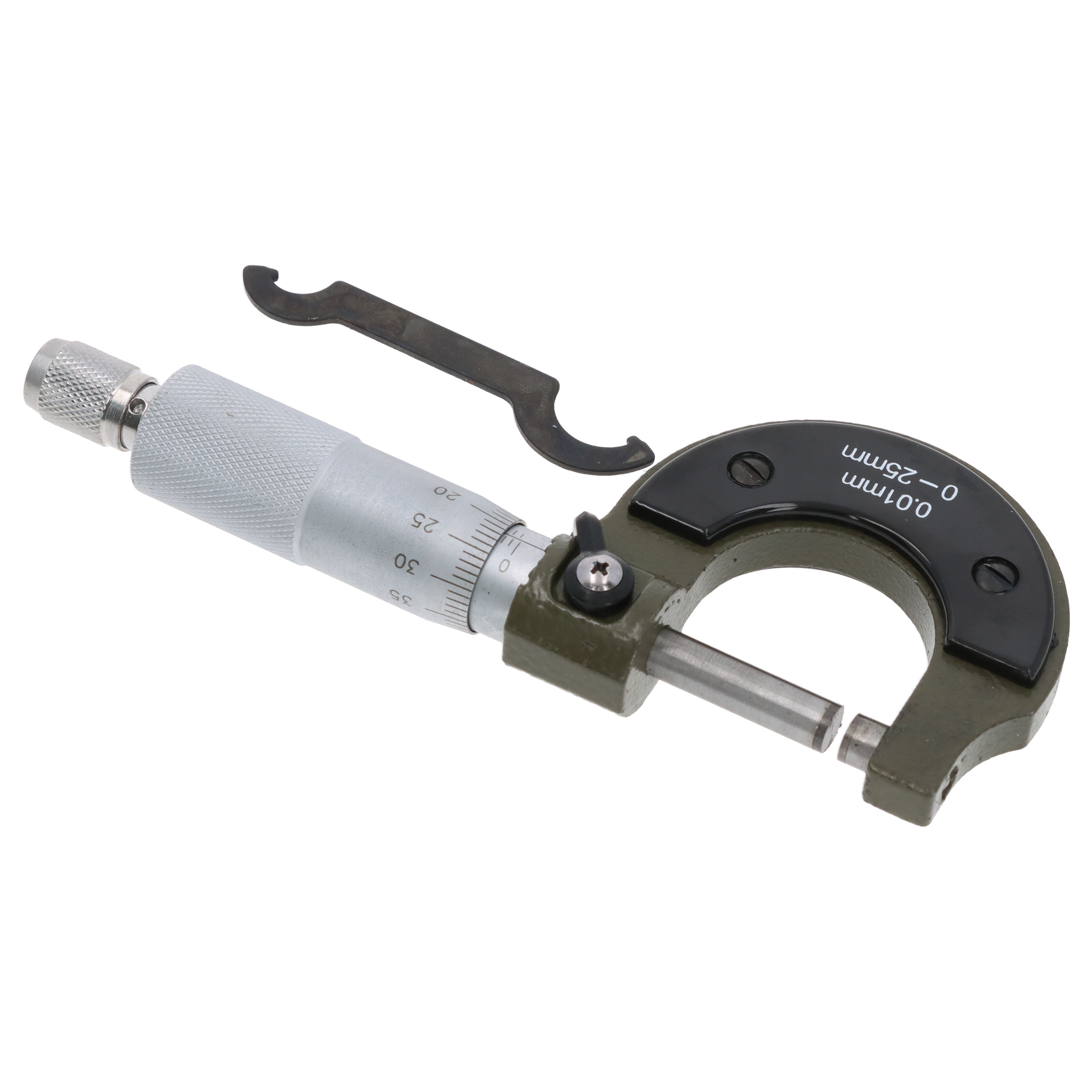 Mechanische Bügelmessschraube Micrometer analog 0-25 mm 0,01mm Messschraube