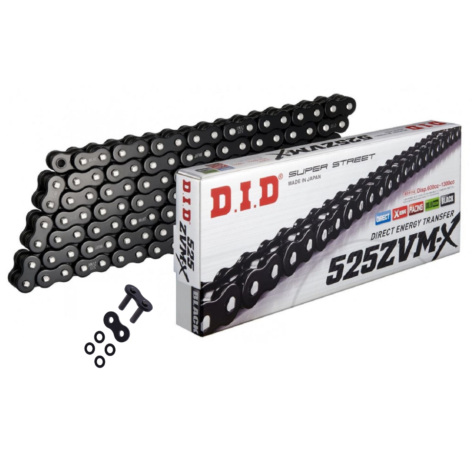 DID X-Ringkette B&B 525ZVMX/108 Kette offen mit Nietschloss