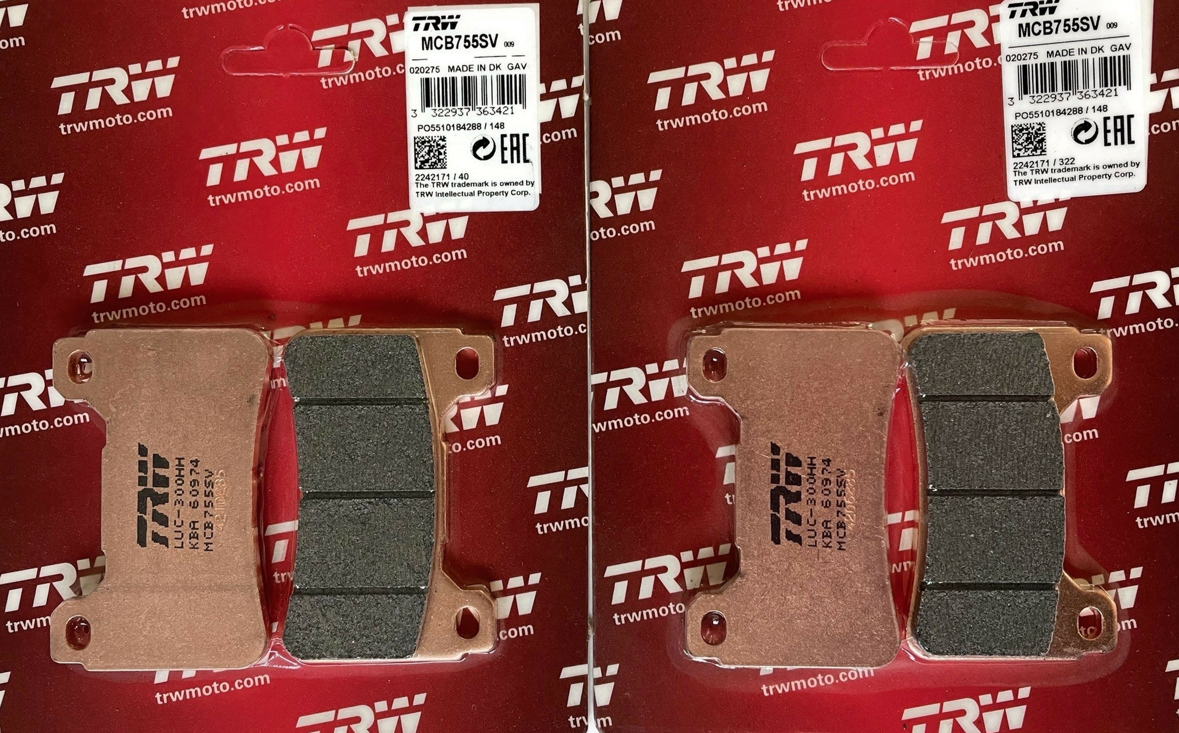 TRW MCB755SV Sintermetall Bremsbelagsatz vorne für Honda CBR1000RR 2004-2016 SC57 SC59
