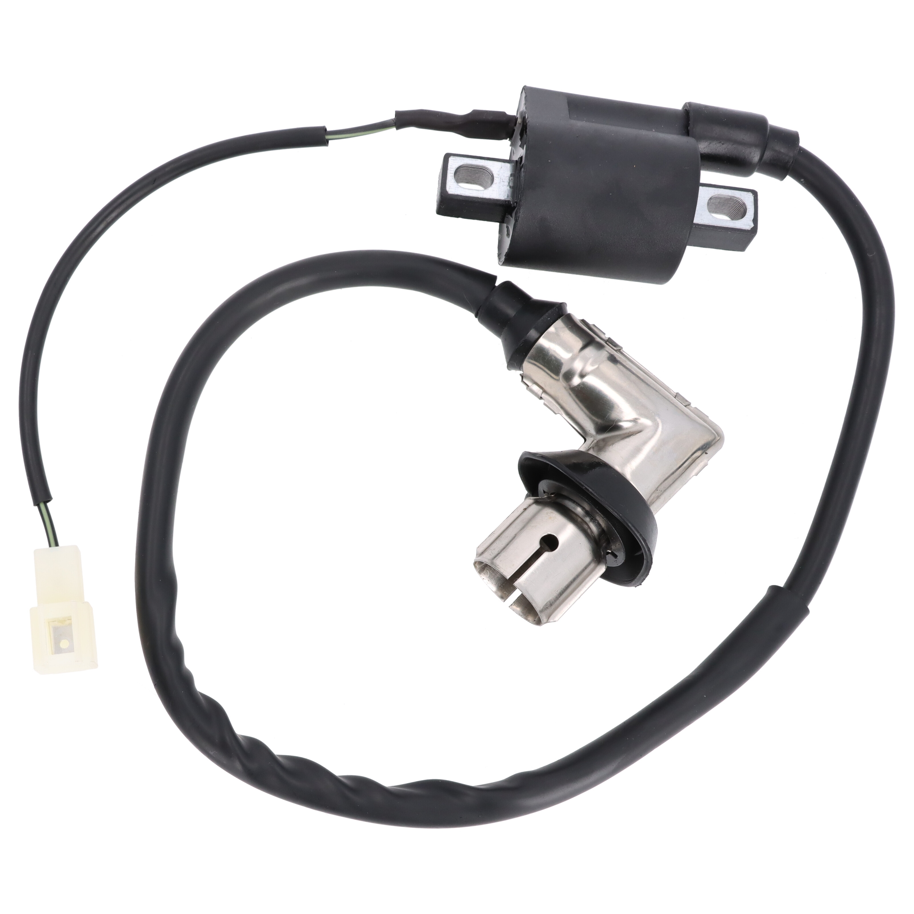 Zündspule mit Kerzenstecker für 2-Takt Scooter | Roller | Quad | ATV