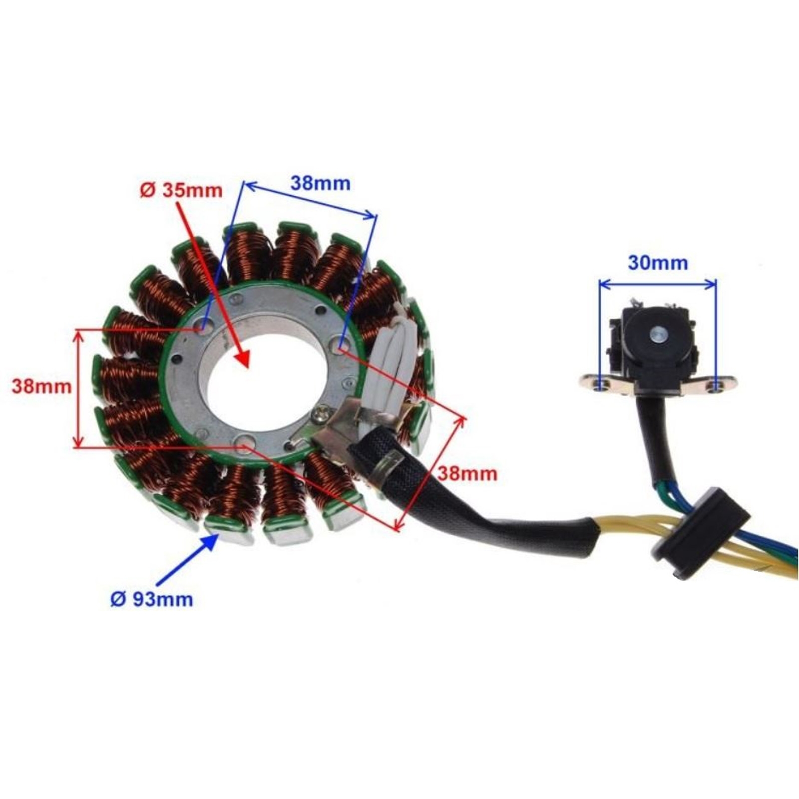 Lichtmaschinenstator für Suzuki GN GS TU 125 GN125 GS125 TU125
