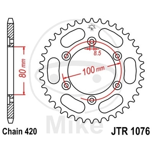 JT Kettenrad 48 Zähne Teilung 420 / JTR1076.48 JT Sprockets