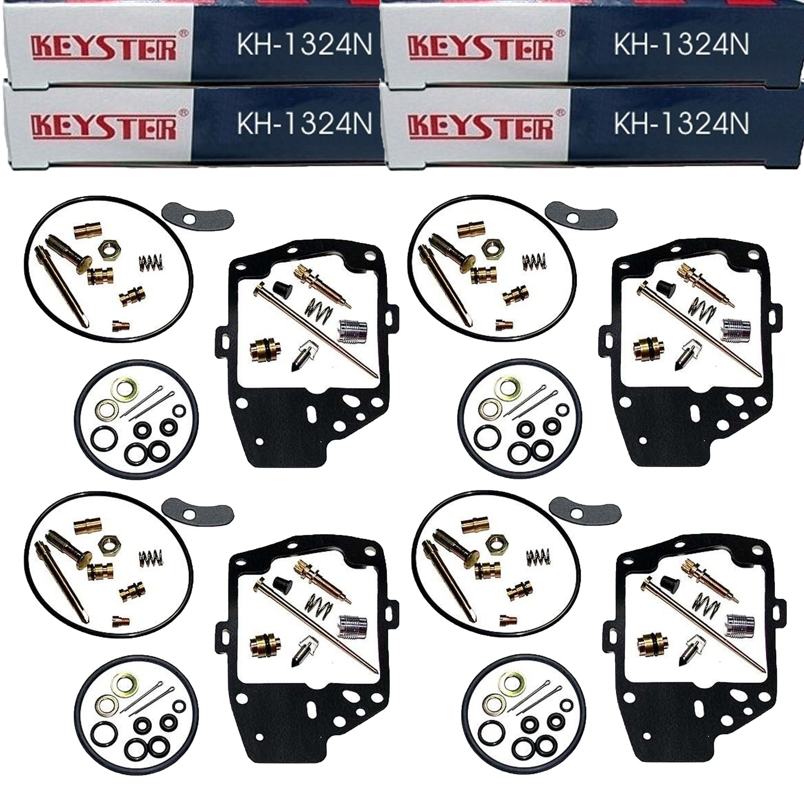 4x Keyster KH-1324N Vergaser Reparatursatz für Honda GL 1000 K Goldwing 1978