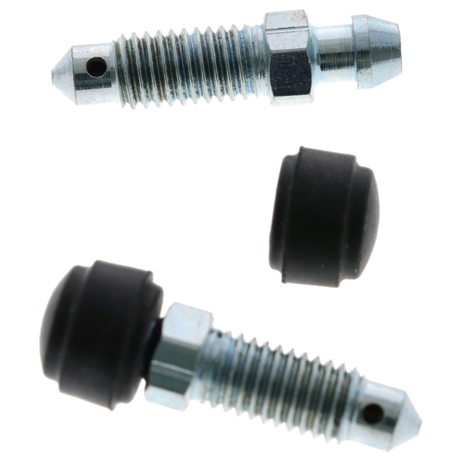 2x Quick Brake Bremssattel Entlüfterschrauben Entlüftungsventile M8x1.25x35.5 mit Kappen