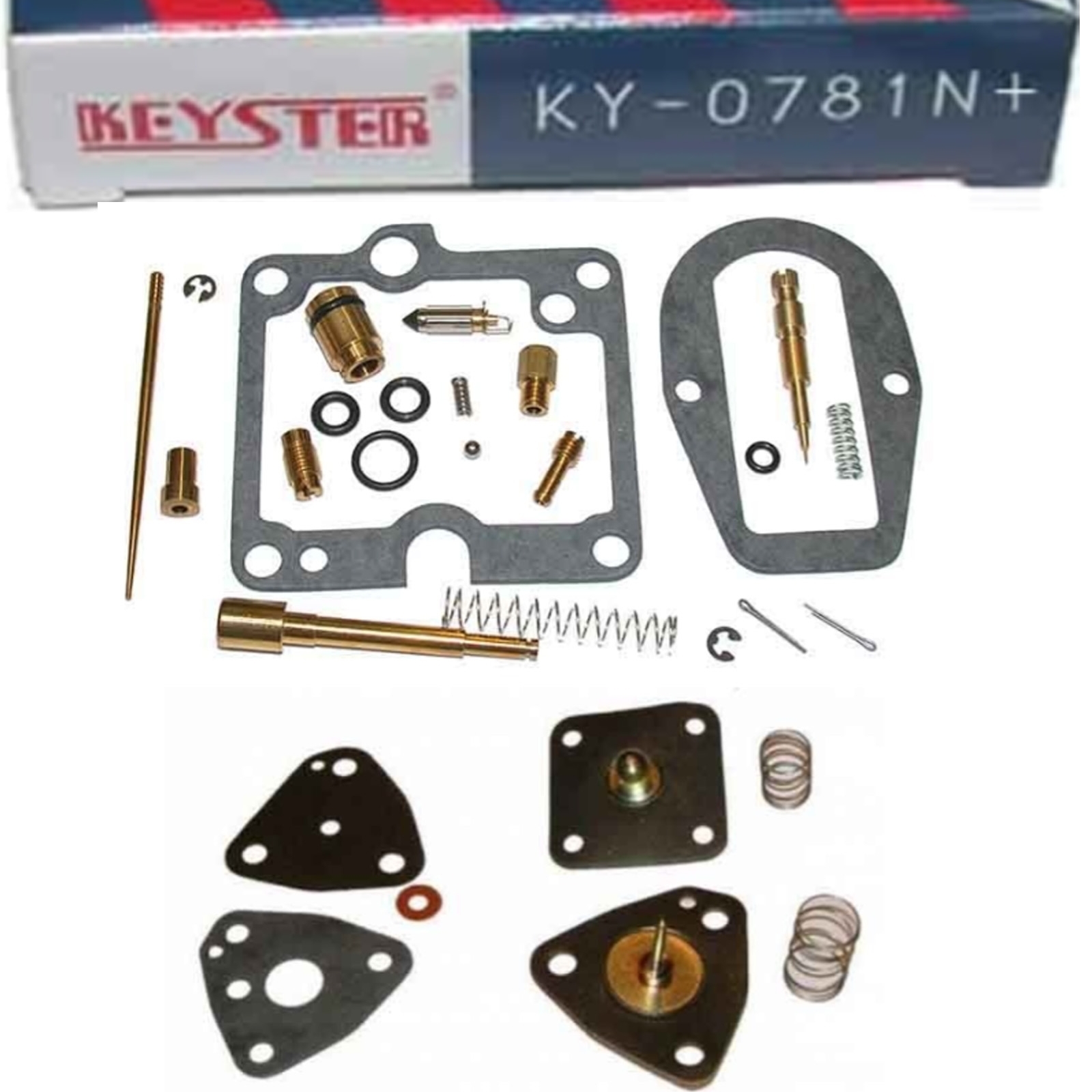Keyster KY-0781NPLUS Vergaser Reparatursatz für Yamaha SR500 SP 1984 - 1990 1RU 48U 3EB1