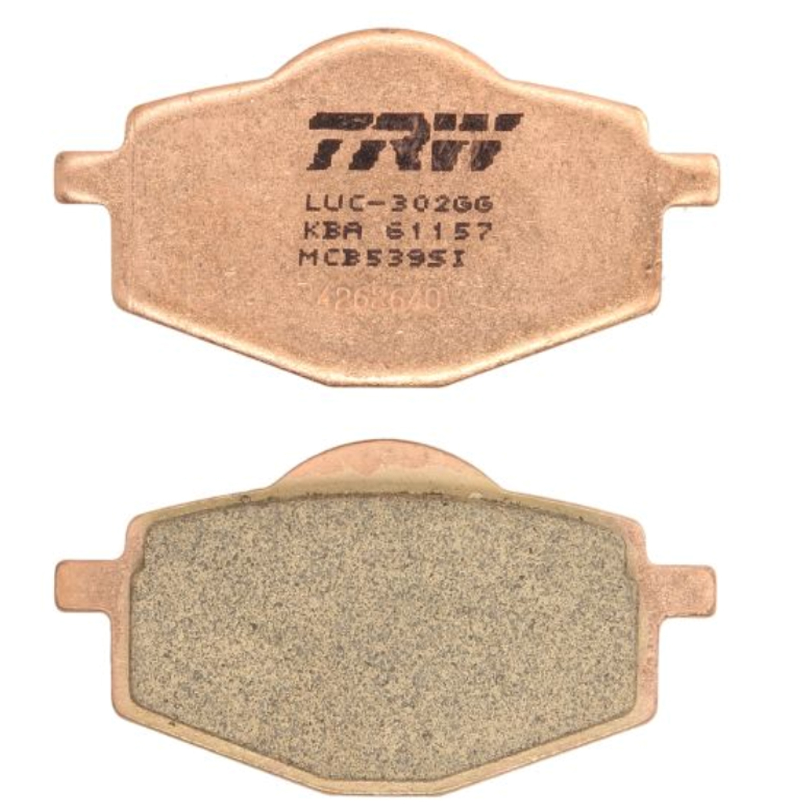 TRW MCB539SI Sintermetall Bremsbeläge Yamaha DT125 DT50 DT80 TT XT600 XTZ660 Gilera RC